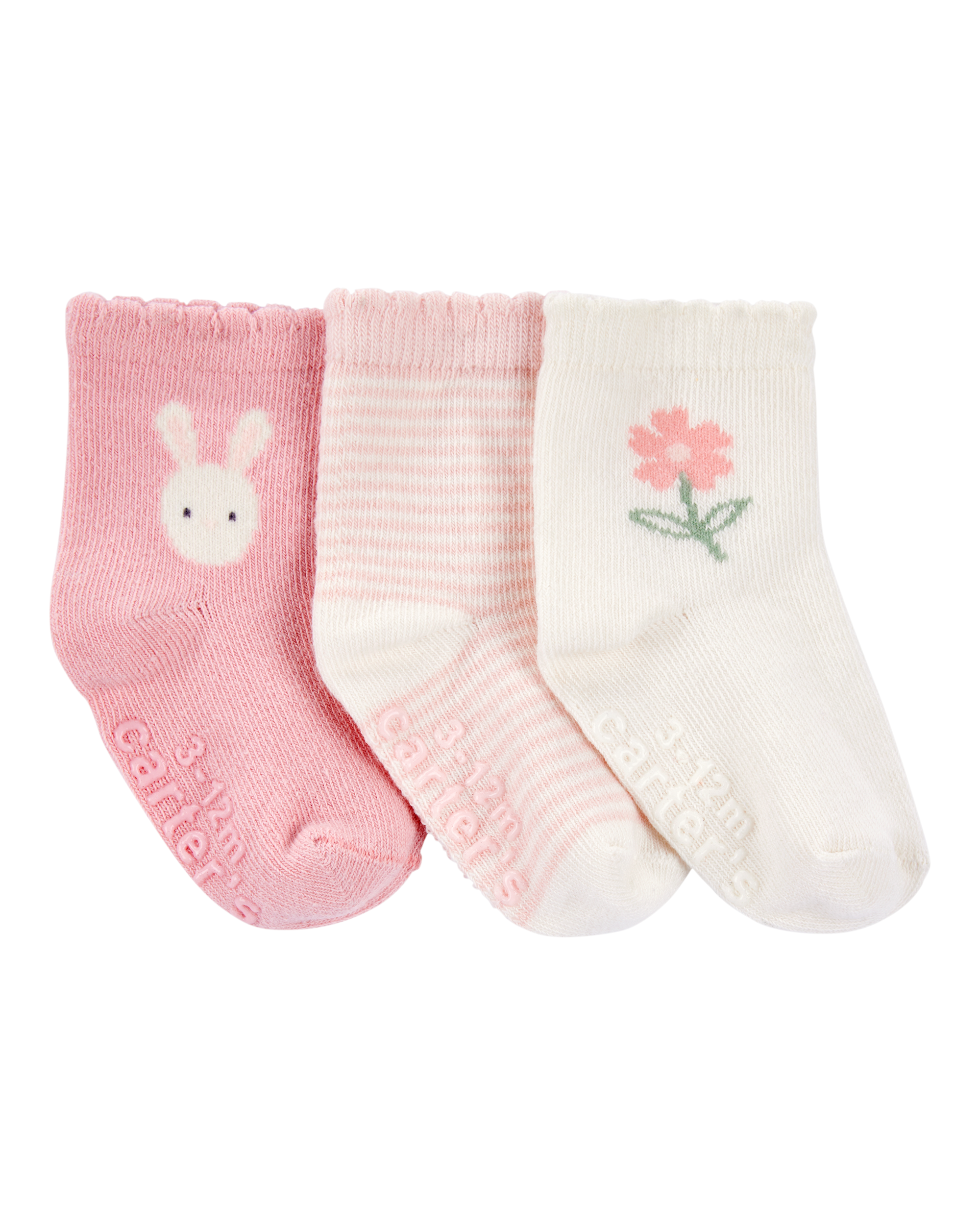 Baby 3-Pack Bunny Ankle Socks