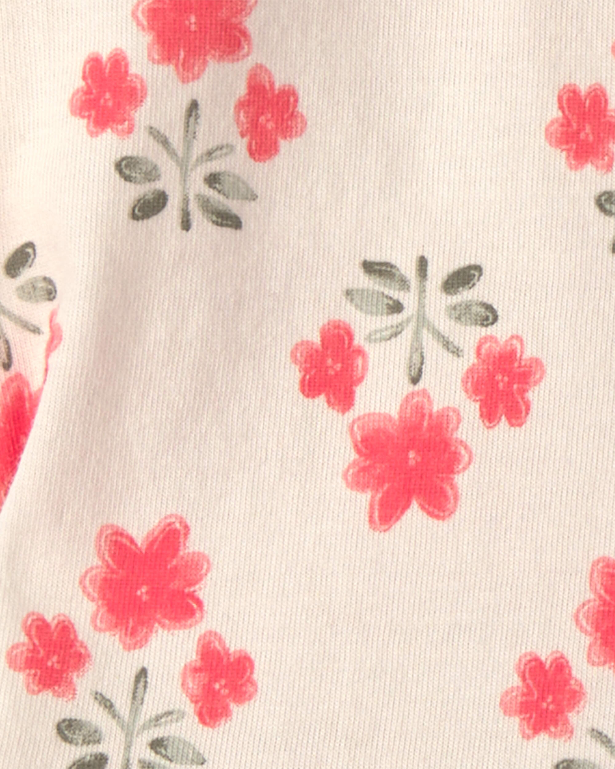 Baby Girl 3-Piece Floral Top & Short Set