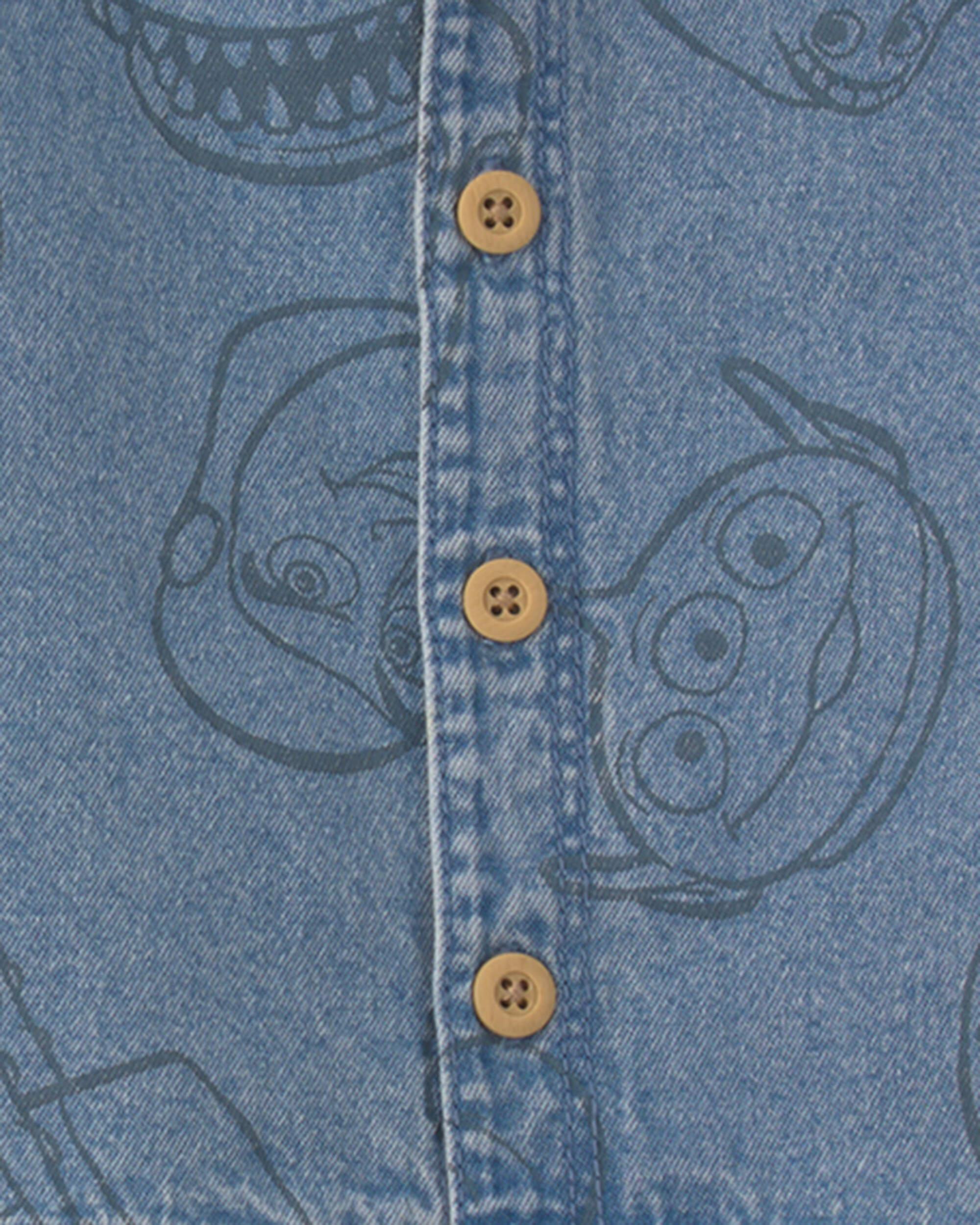 Baby Boy 2-Piece Pixar© Toy Story Chambray Short-Sleeve Top & Short Set - Medium Wash