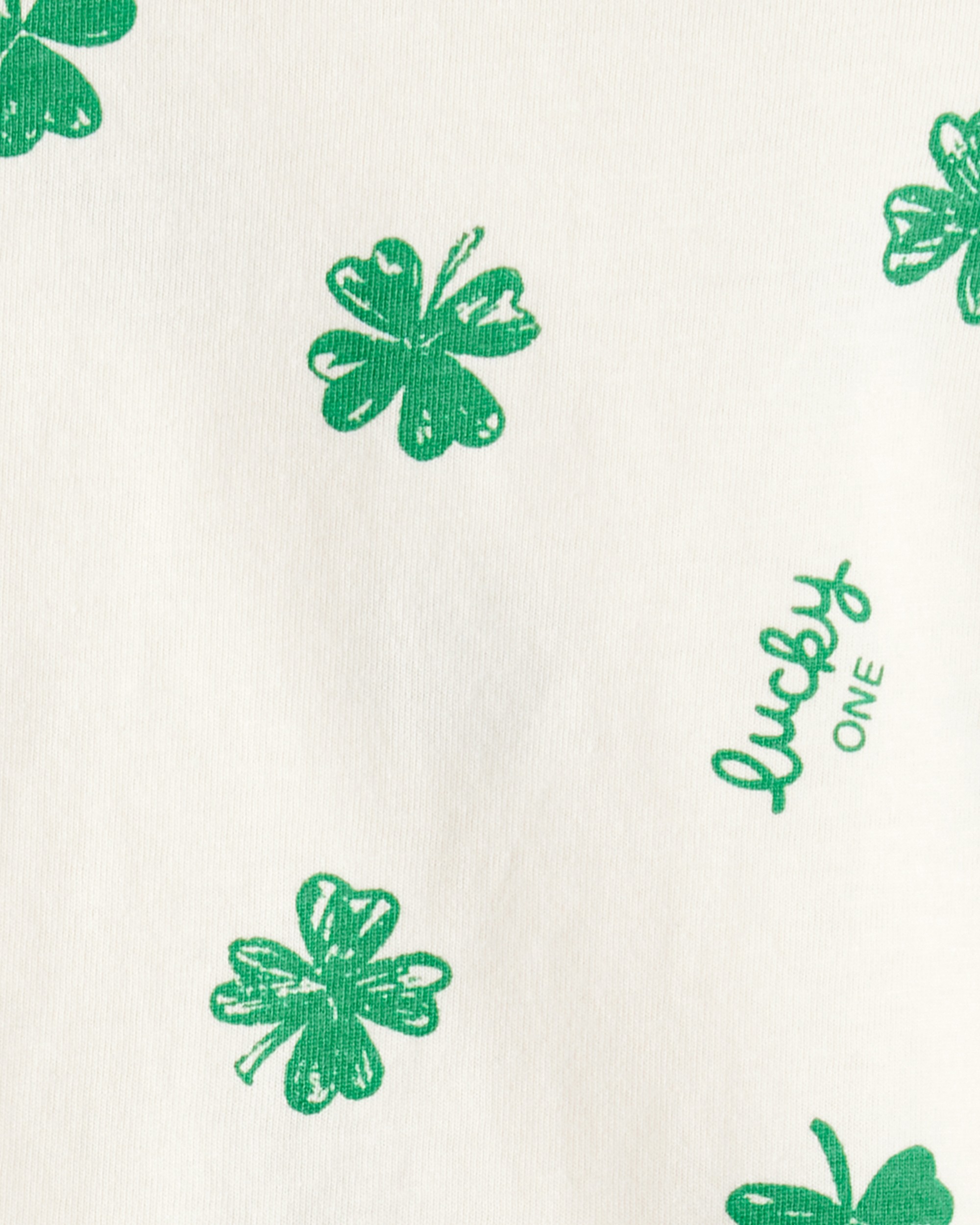 Baby Girl St. Patrick's Day 3-Piece Shamrock Long-Sleeve Top & Skirt Set - Green