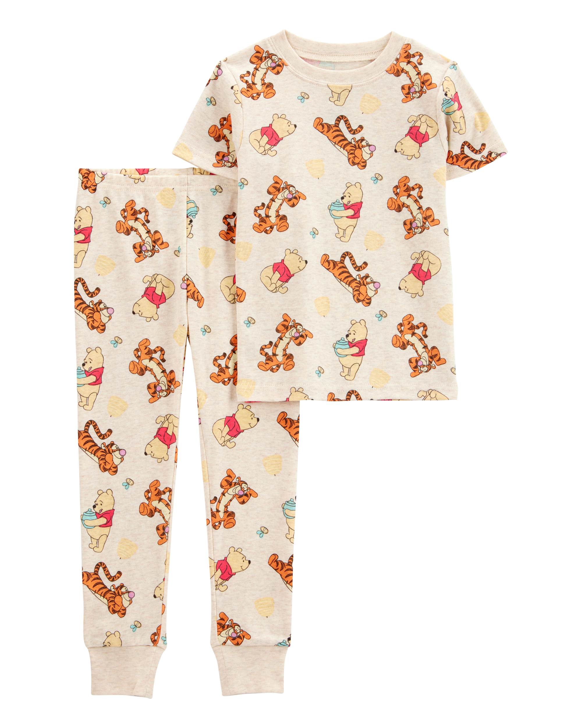 Toddler Winnie The Pooh Snug Fit Cotton 2-Piece Pyjamas - Beige