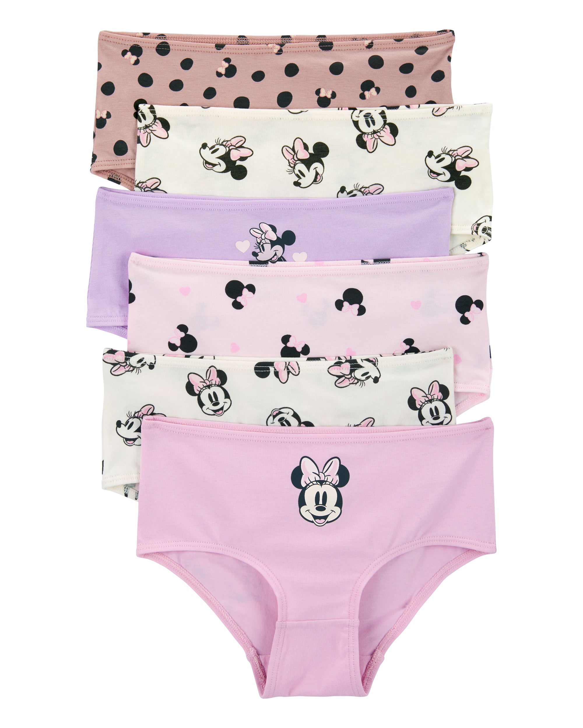 Toddler 6-Pack Minnie Mouse Stretch Cotton Underwear
