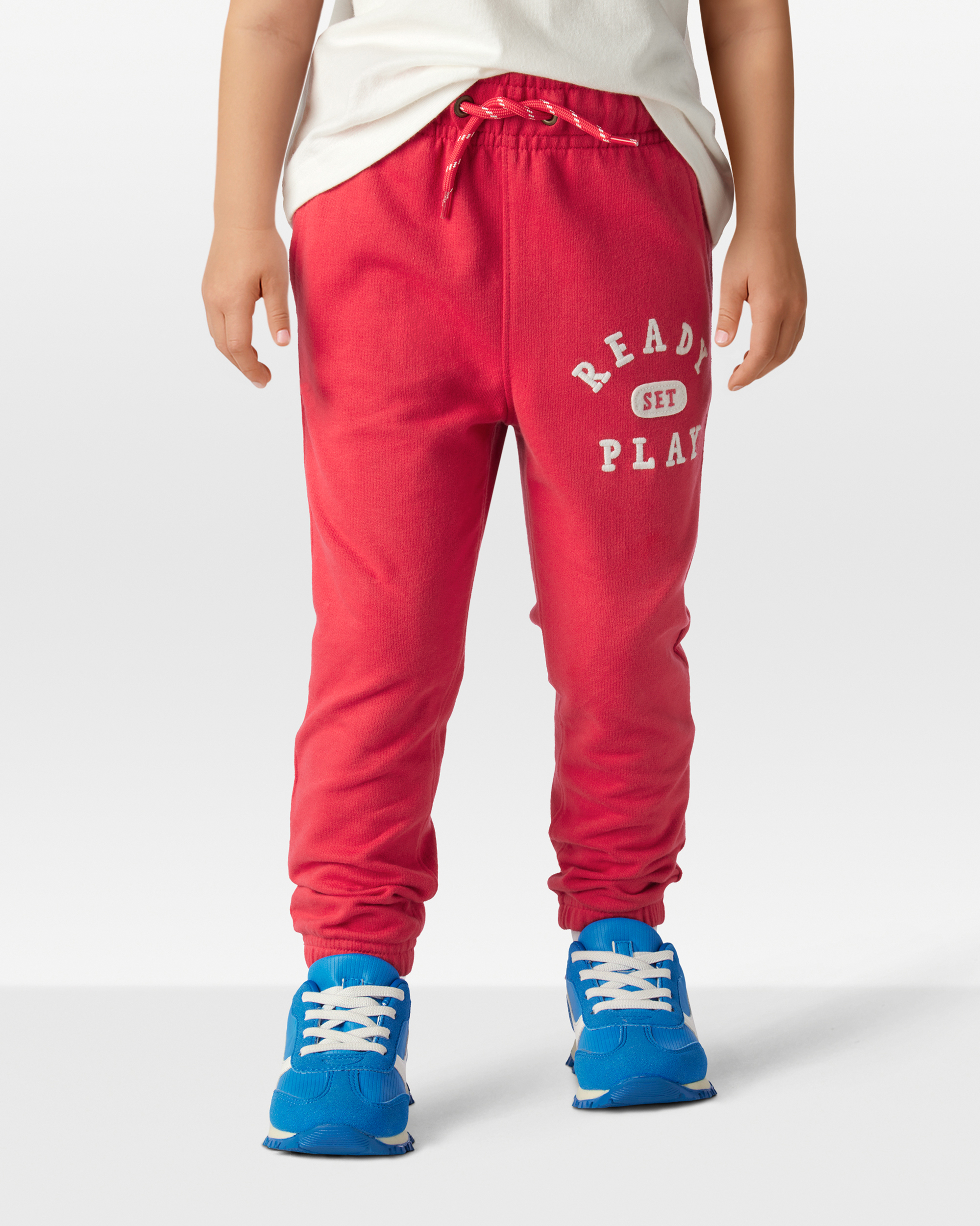 Toddler Boy French Terry Jogger - Red