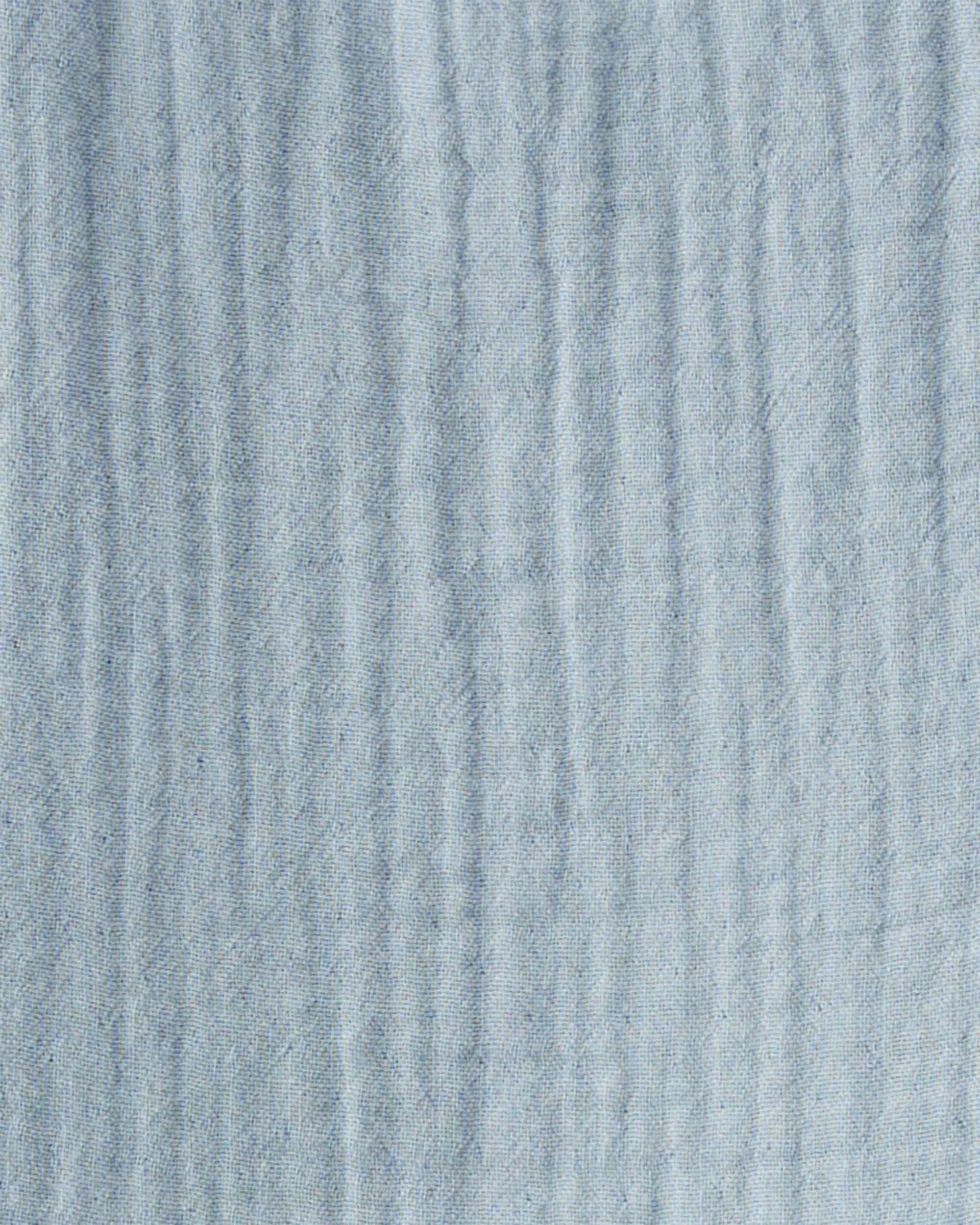 Toddler Organic Cotton Gauze Dress Blue