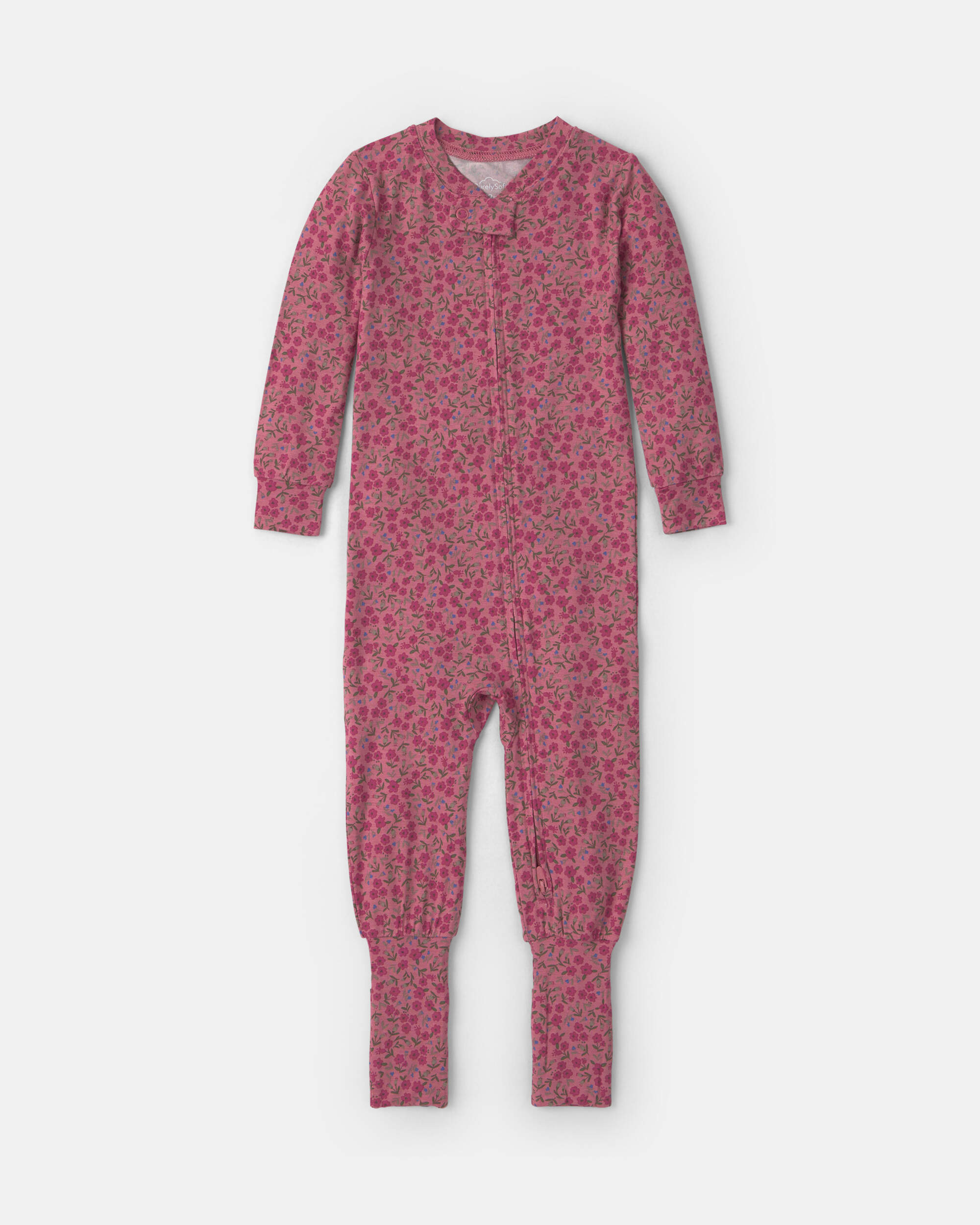 Baby Girl 1-Piece Floral PurelySoft™ Snug Fit Pyjama - Pink