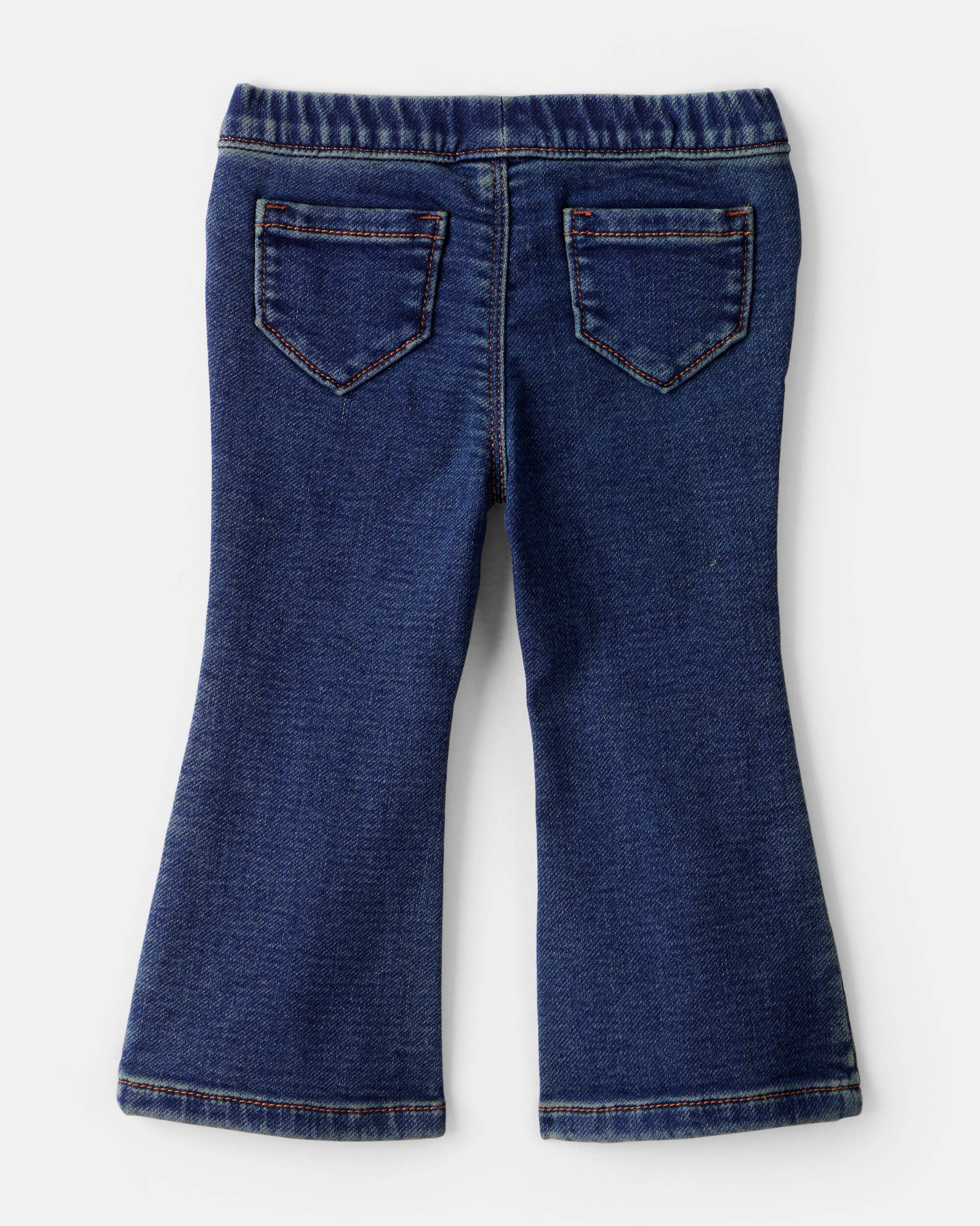 Baby Girl 2-Piece Floral Top and Denim Pants Set