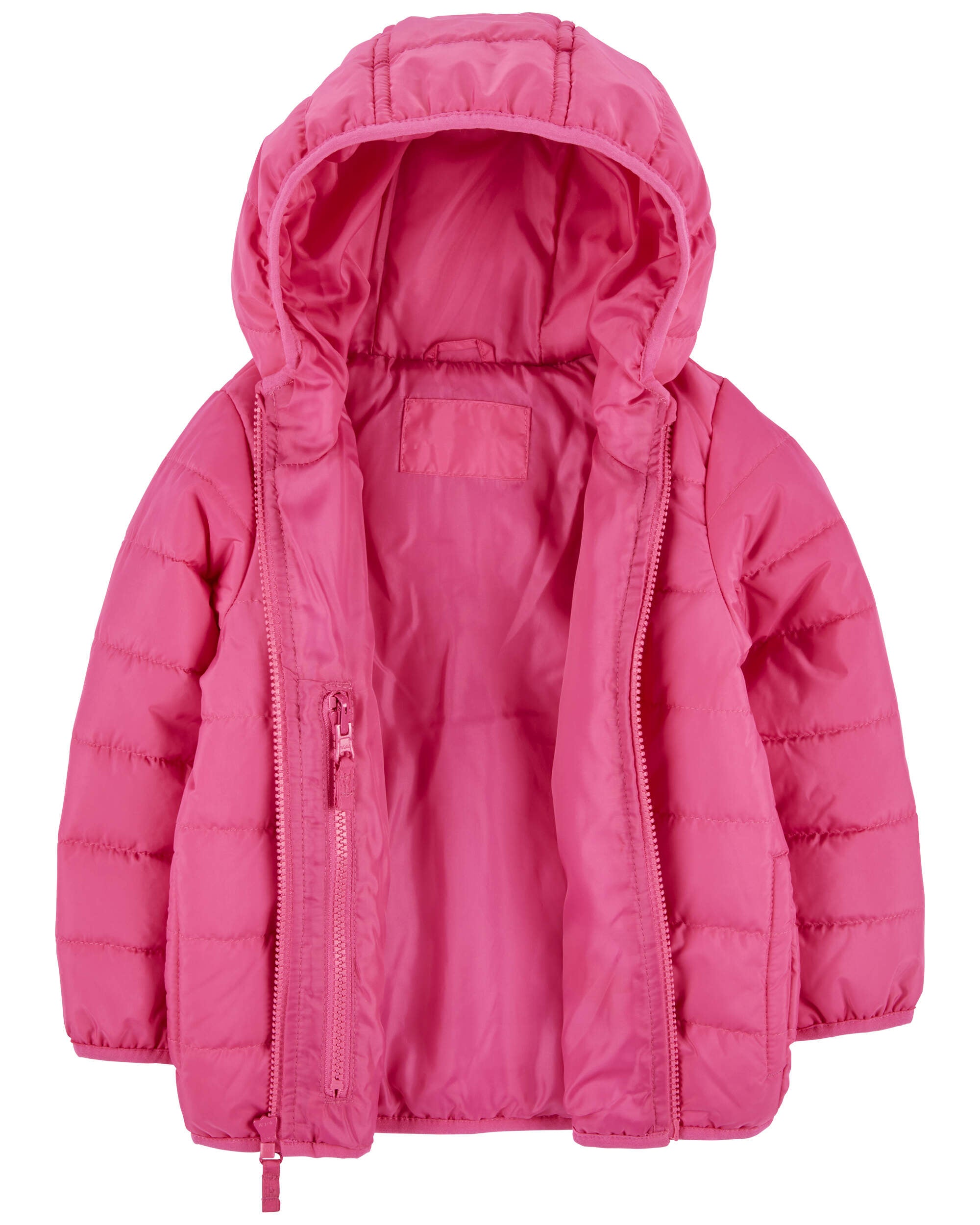 Baby pink puffer jacket women's cheap