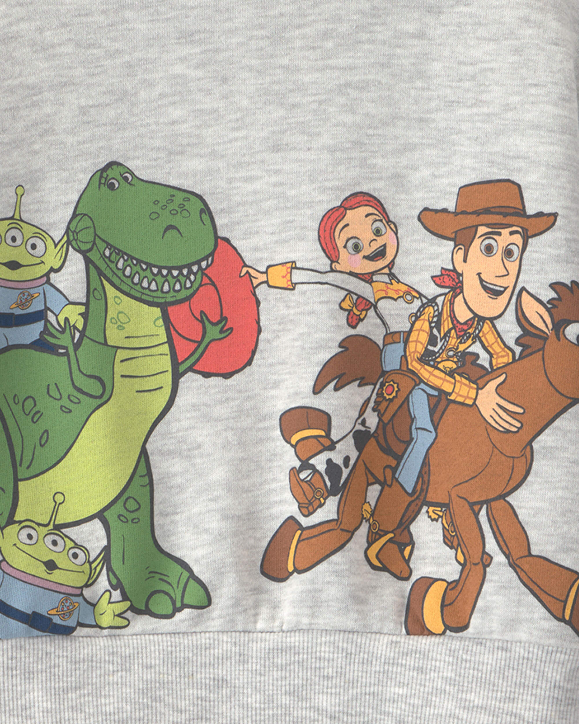 Baby Boy Pixar© Toy Story French Terry Long-Sleeve Pullover Sweatshirt - Grey