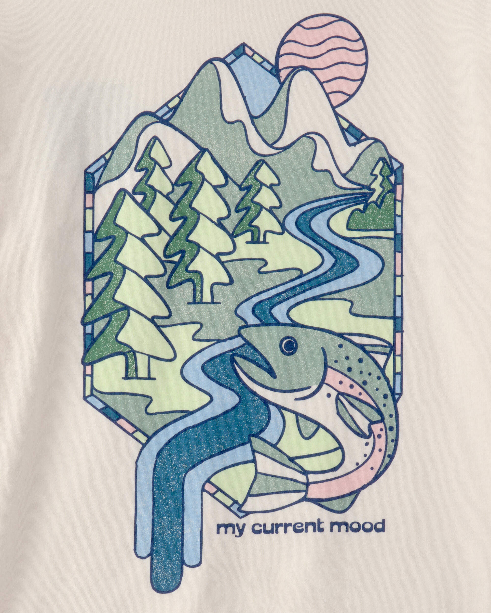 Boys Landscape Long-Sleeve Graphic Tee - Ivory