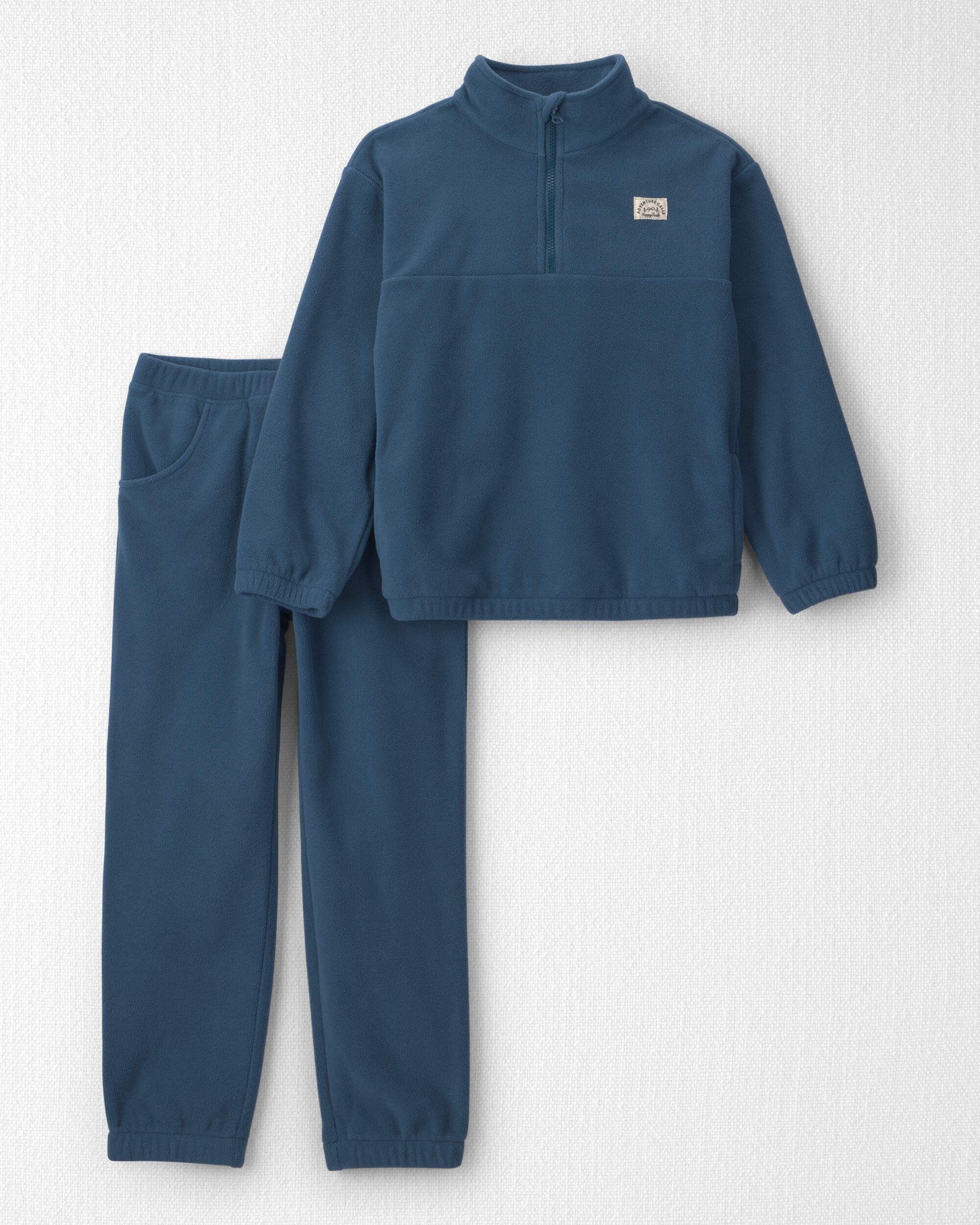 Boys 2-Piece Recycled Microfleece Top & Pant Set