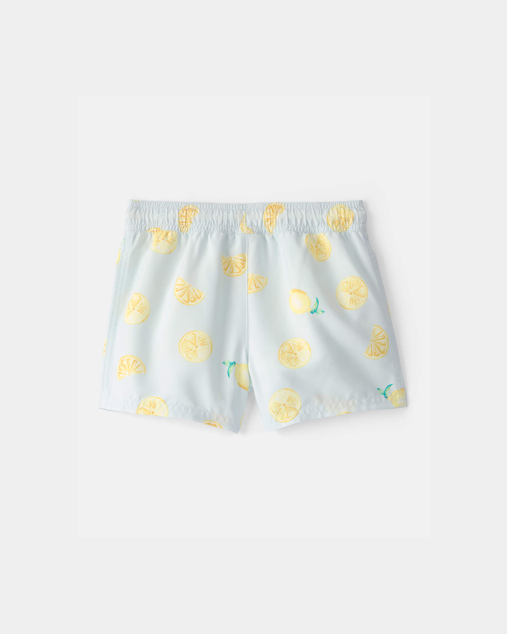 Toddler Boy Lemon Swim Trunks - Blue