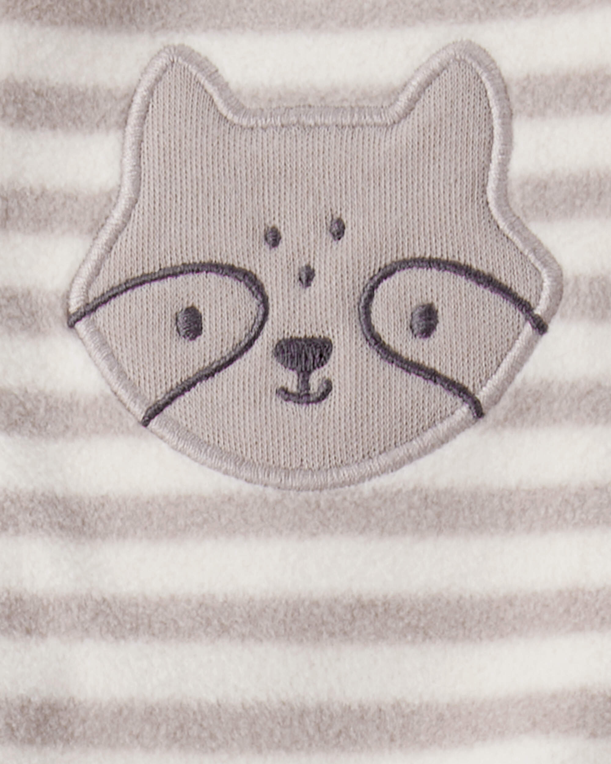 Baby Boy Fox Striped Loose Fit Long-Sleeve Sleeper - Brown