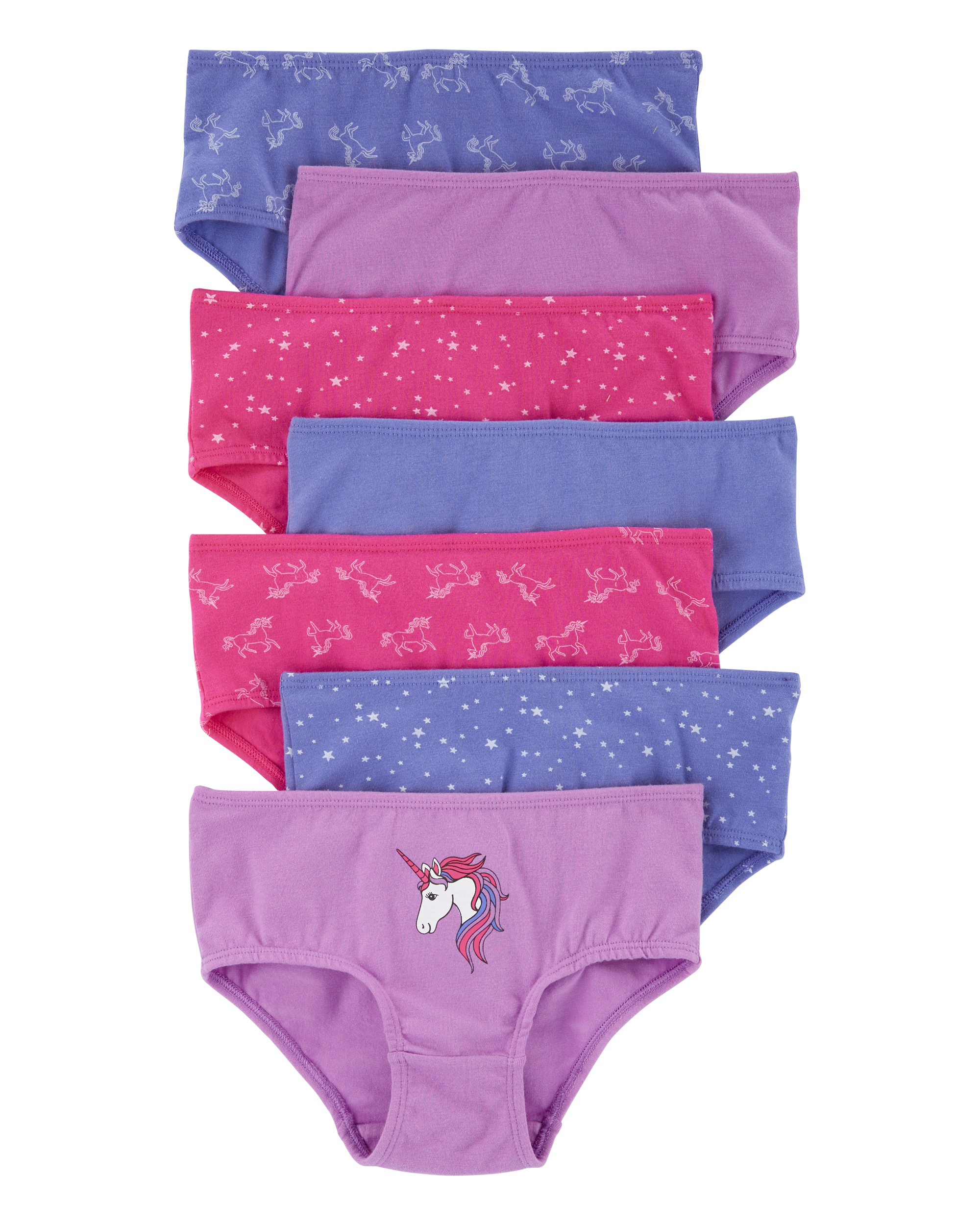 Toddler 7-Pack Unicorn Brief Stretch Cotton Undies