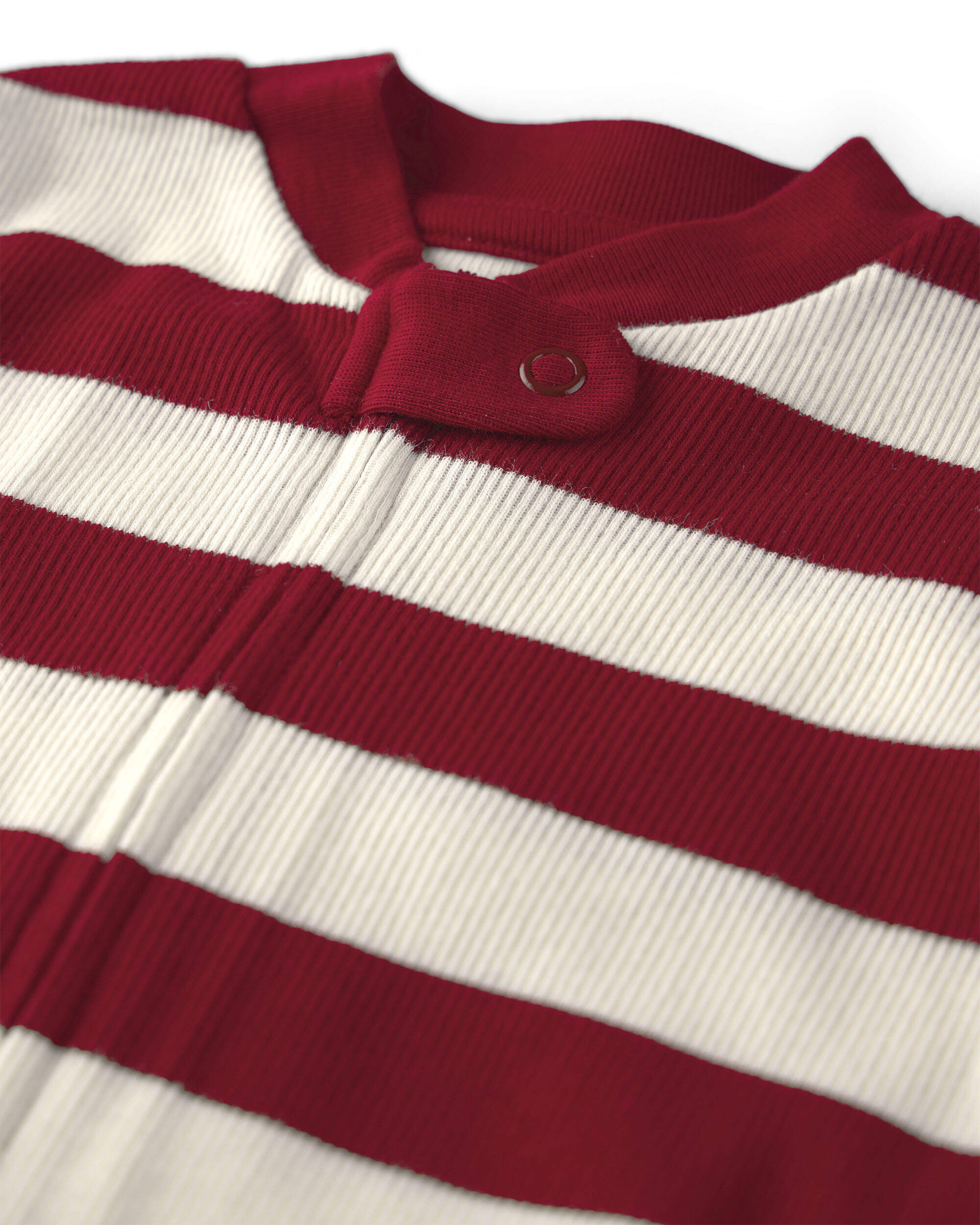 Baby Organic Cotton Ribbed Sleeper Stripes