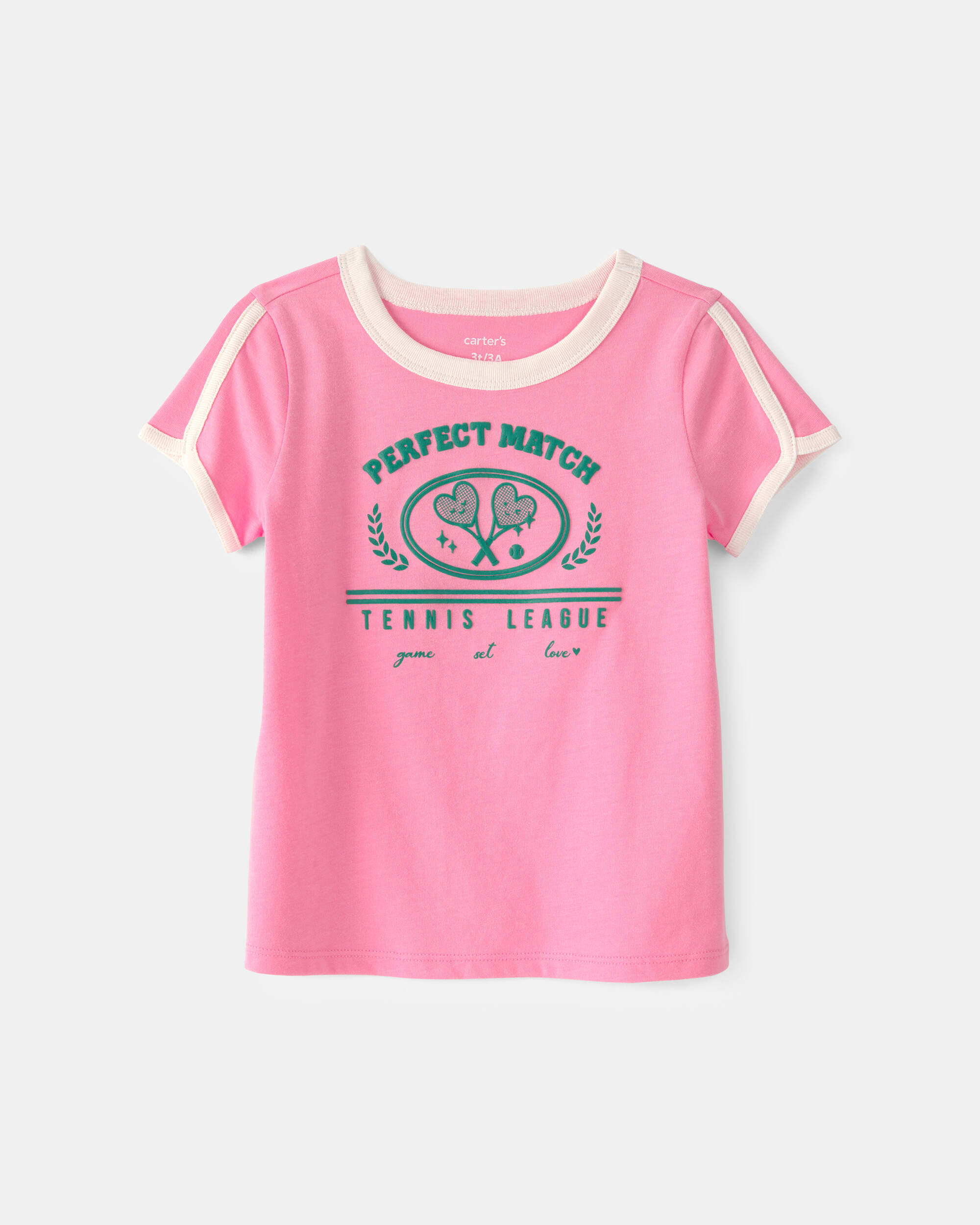Toddler Girl 'Perfect Match' Top - Pink