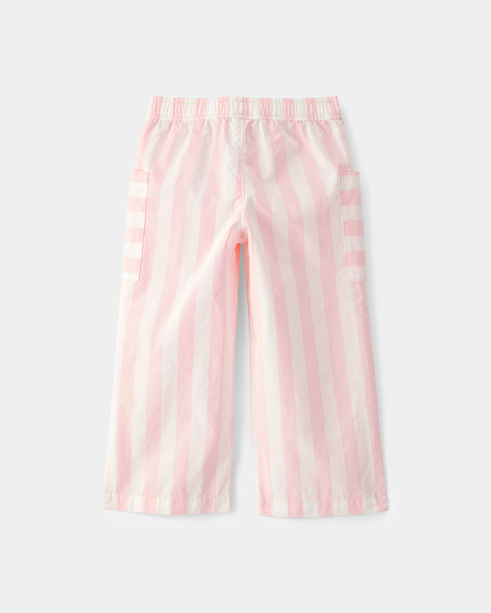 Toddler Girl Striped Pants - Pink/Ivory