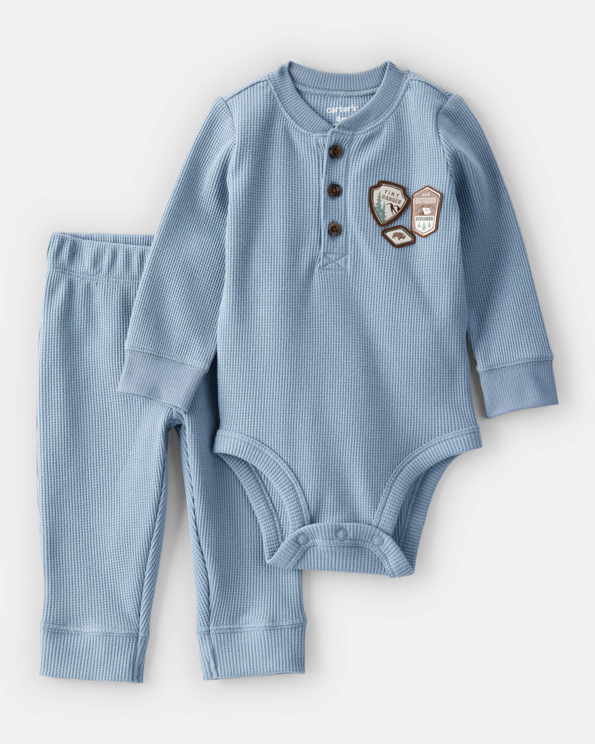 Baby 2-Piece Park Ranger Thermal Bodysuit Pant Set