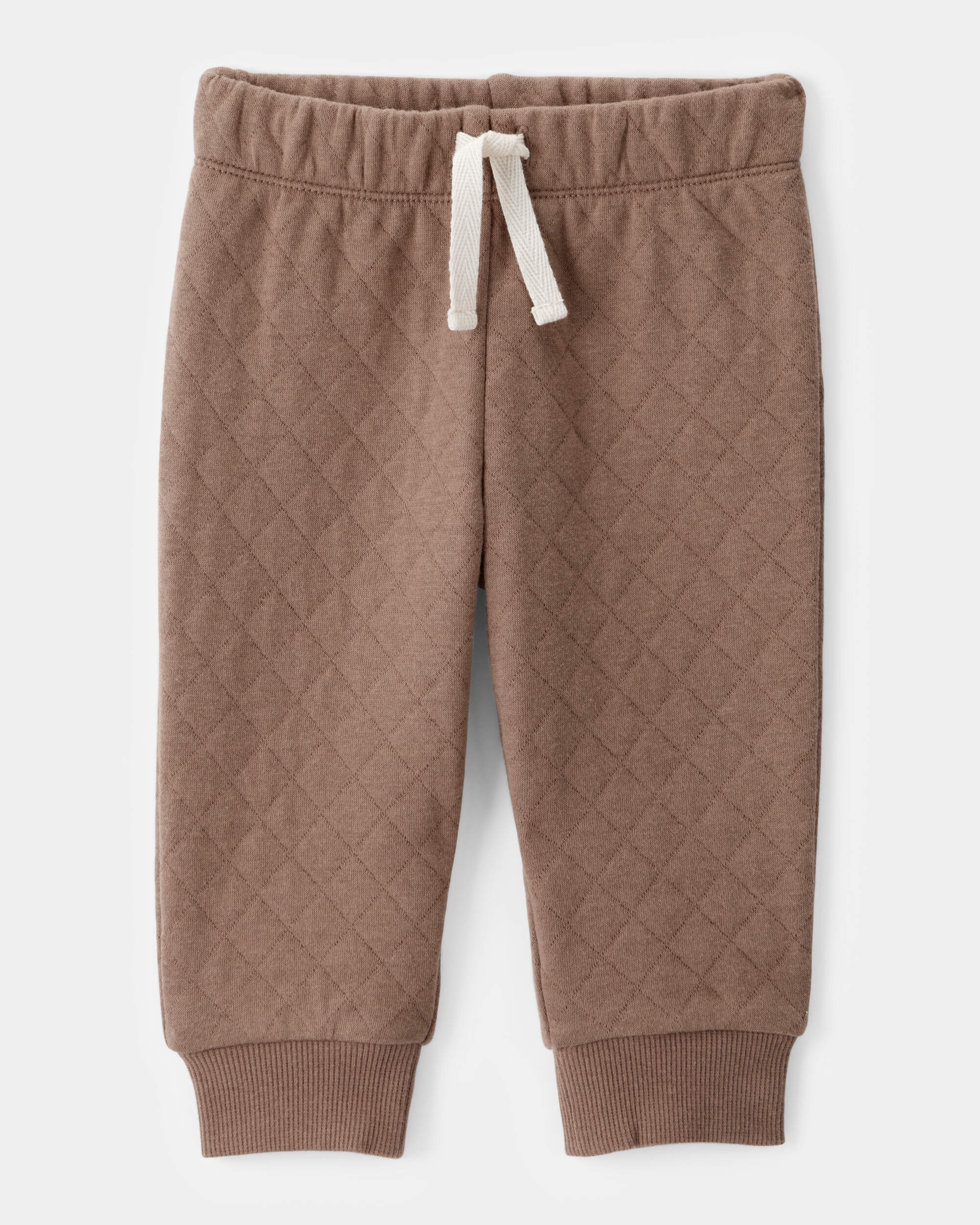 Baby 2-Piece Woodland Print Long-Sleeve Bodysuit & Quilted Pant Set