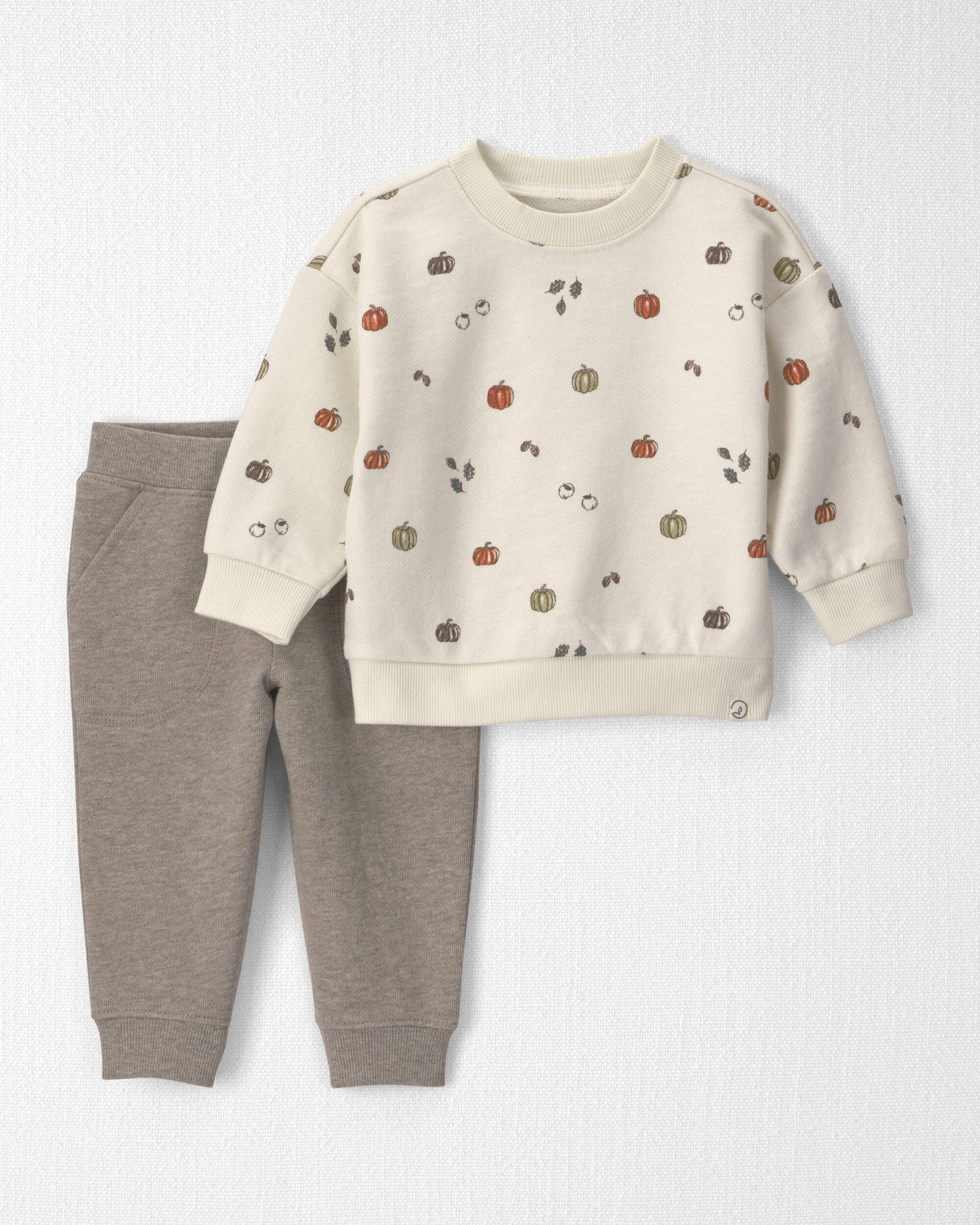 Baby 2-Piece Organic Cotton French Terry Top & Pant Set