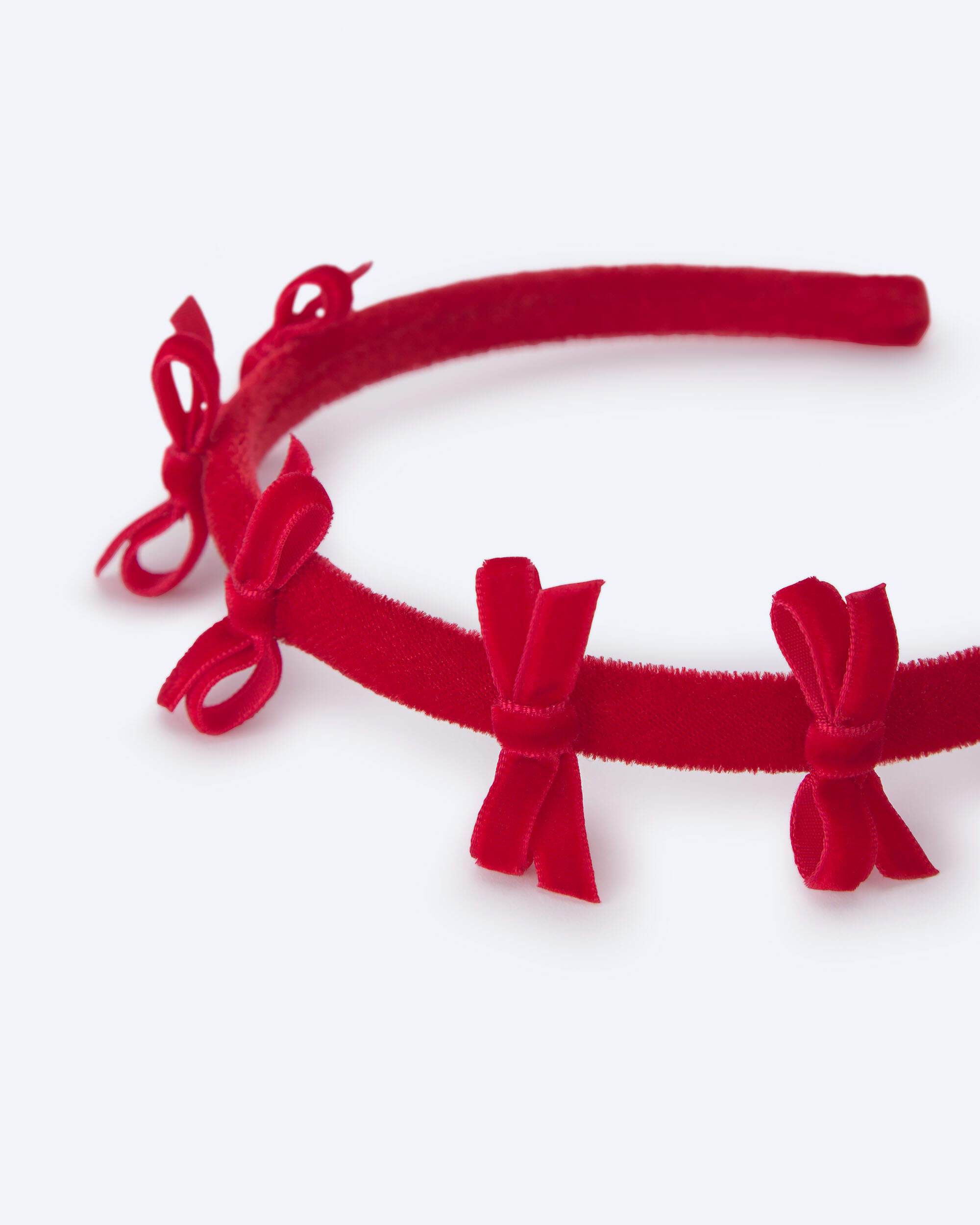 Toddler Girl Bow Headband - Red