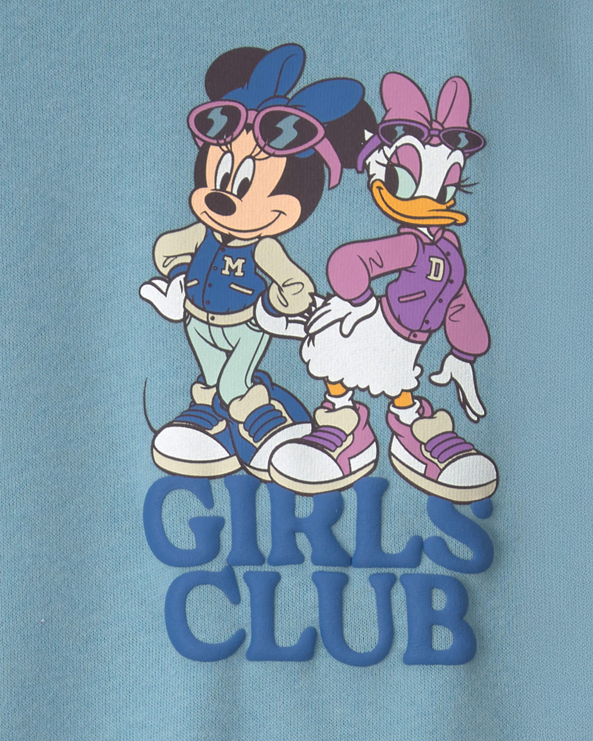 Toddler Girl 2-Piece Disney© Minnie & Daisy Fleece Long-Sleeve Top Pant Set - Blue