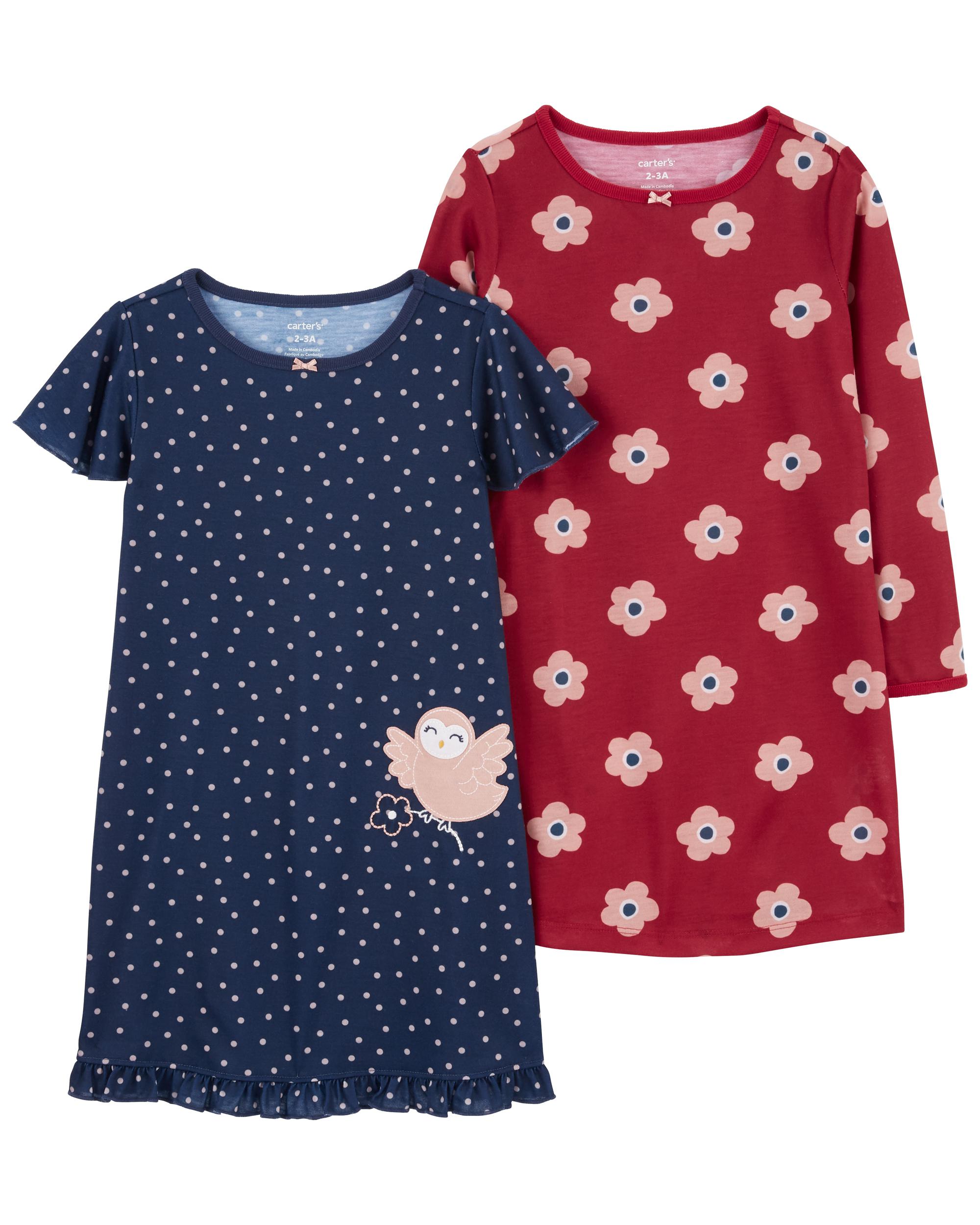 Girls 2-Pack Nightgowns