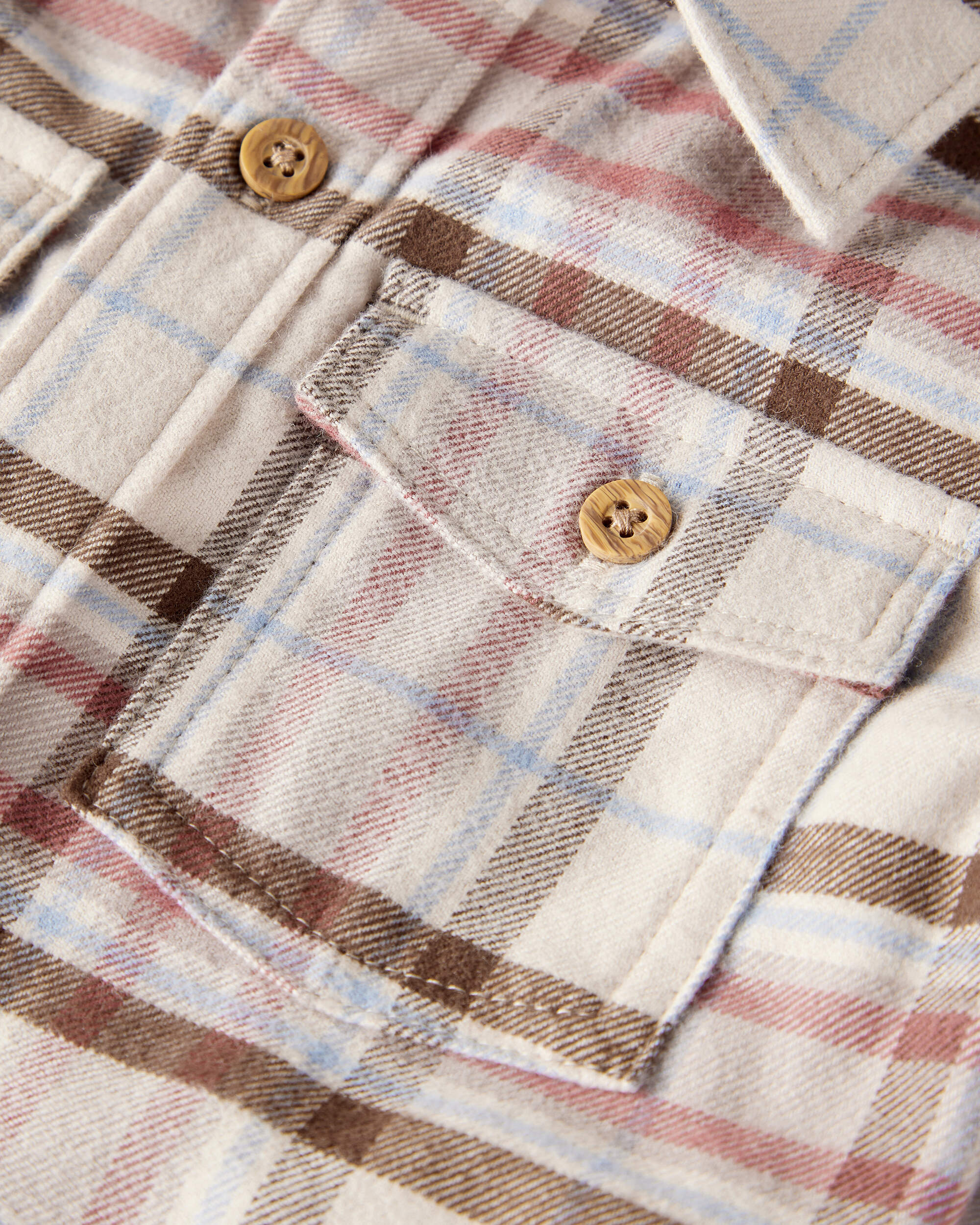 Baby Boy Organic Cotton Button-Front Flannel