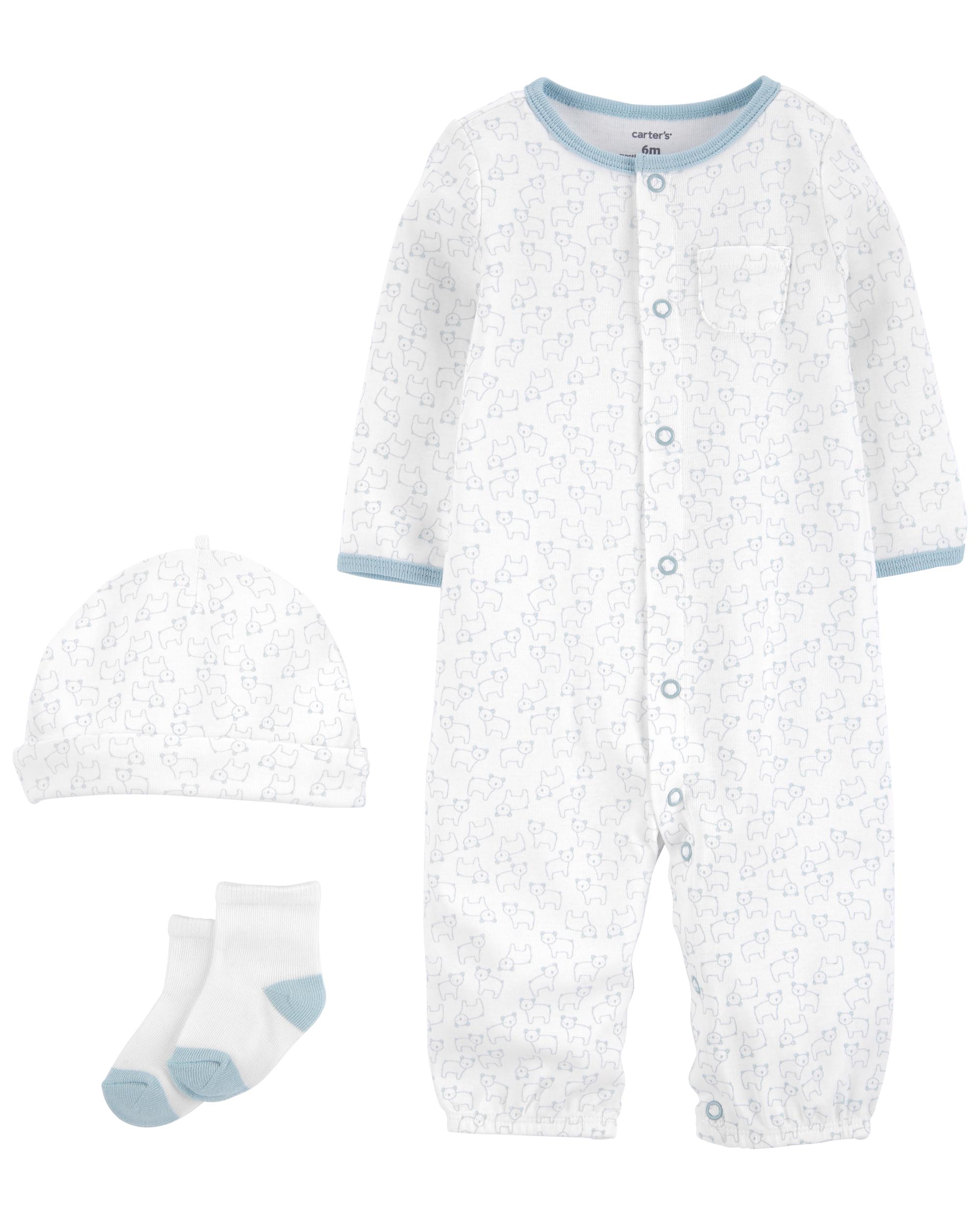 carters newborn gown
