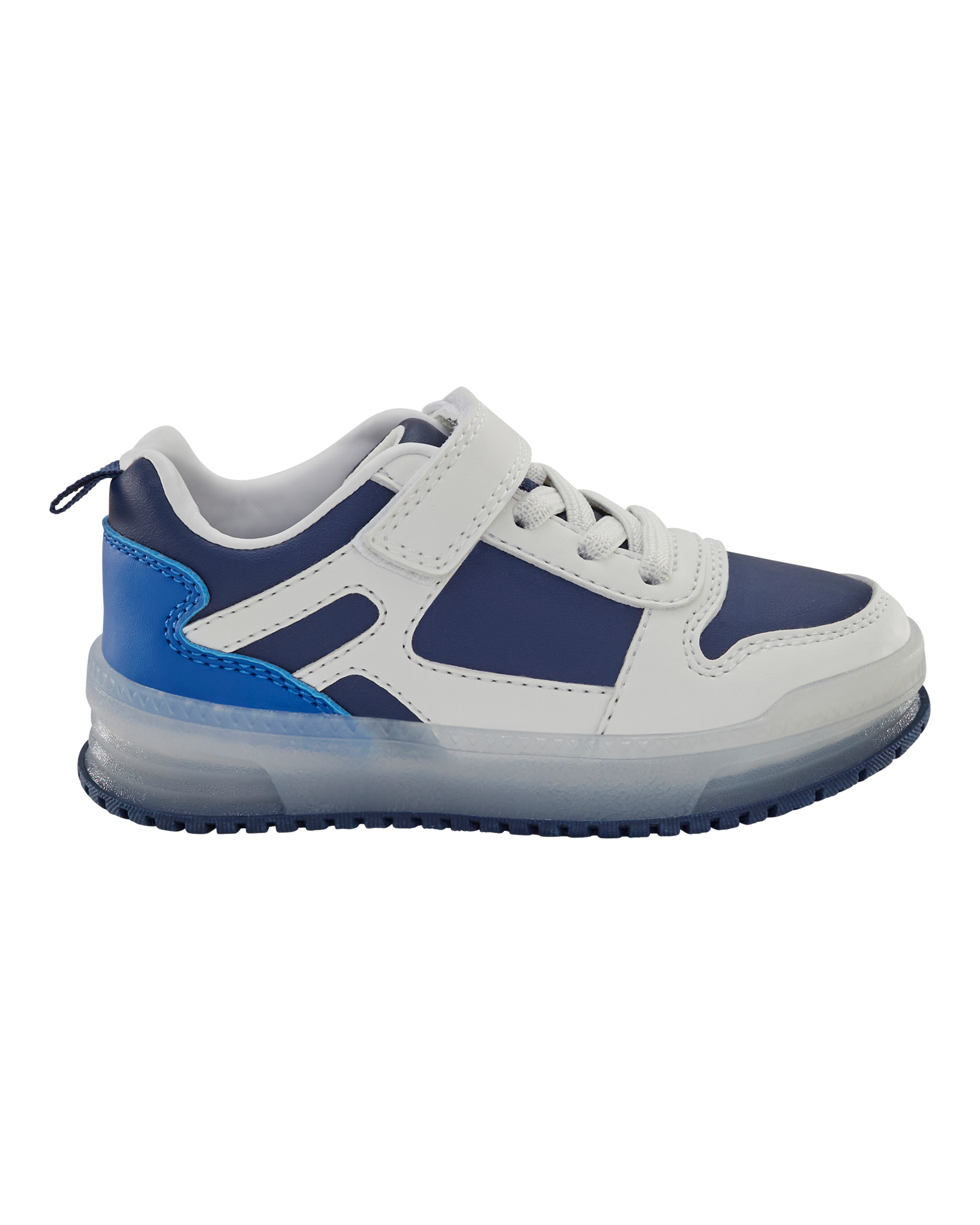 Toddler Light-Up Casual Sneakers - White/Navy