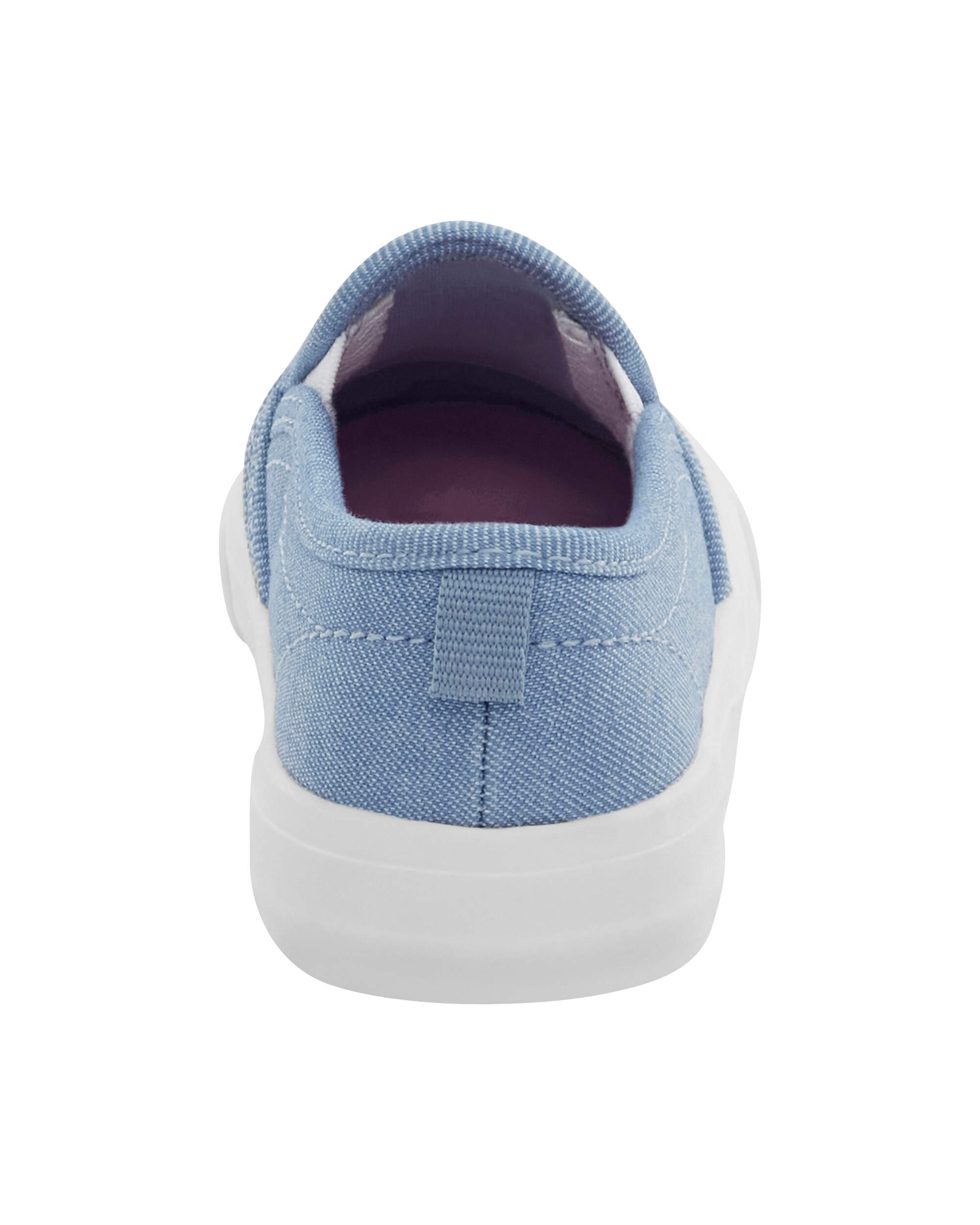 Floral Chambray Slip-On Shoes