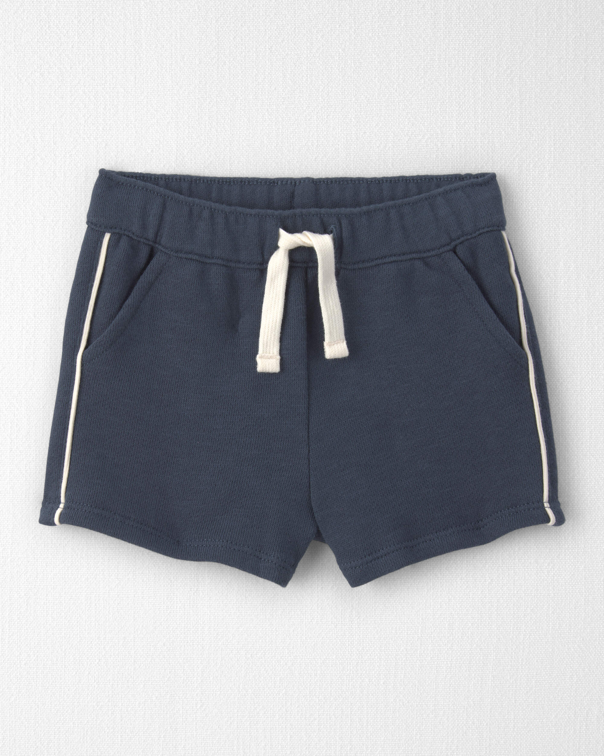 Baby 2-Piece Organic Cotton Pullover & Short Set Navy