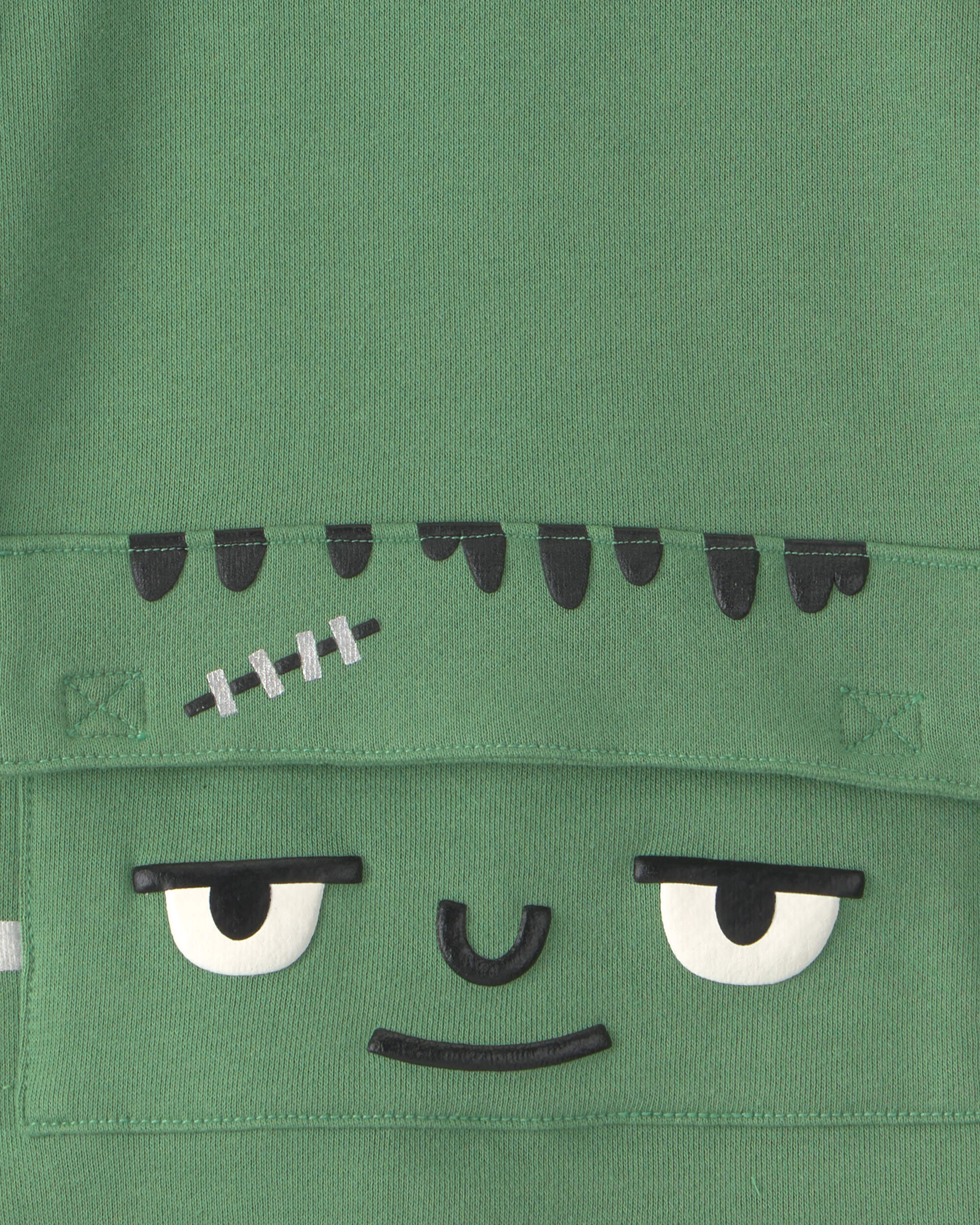 Toddler Boy Frankenstein Halloween Hoodie - Green