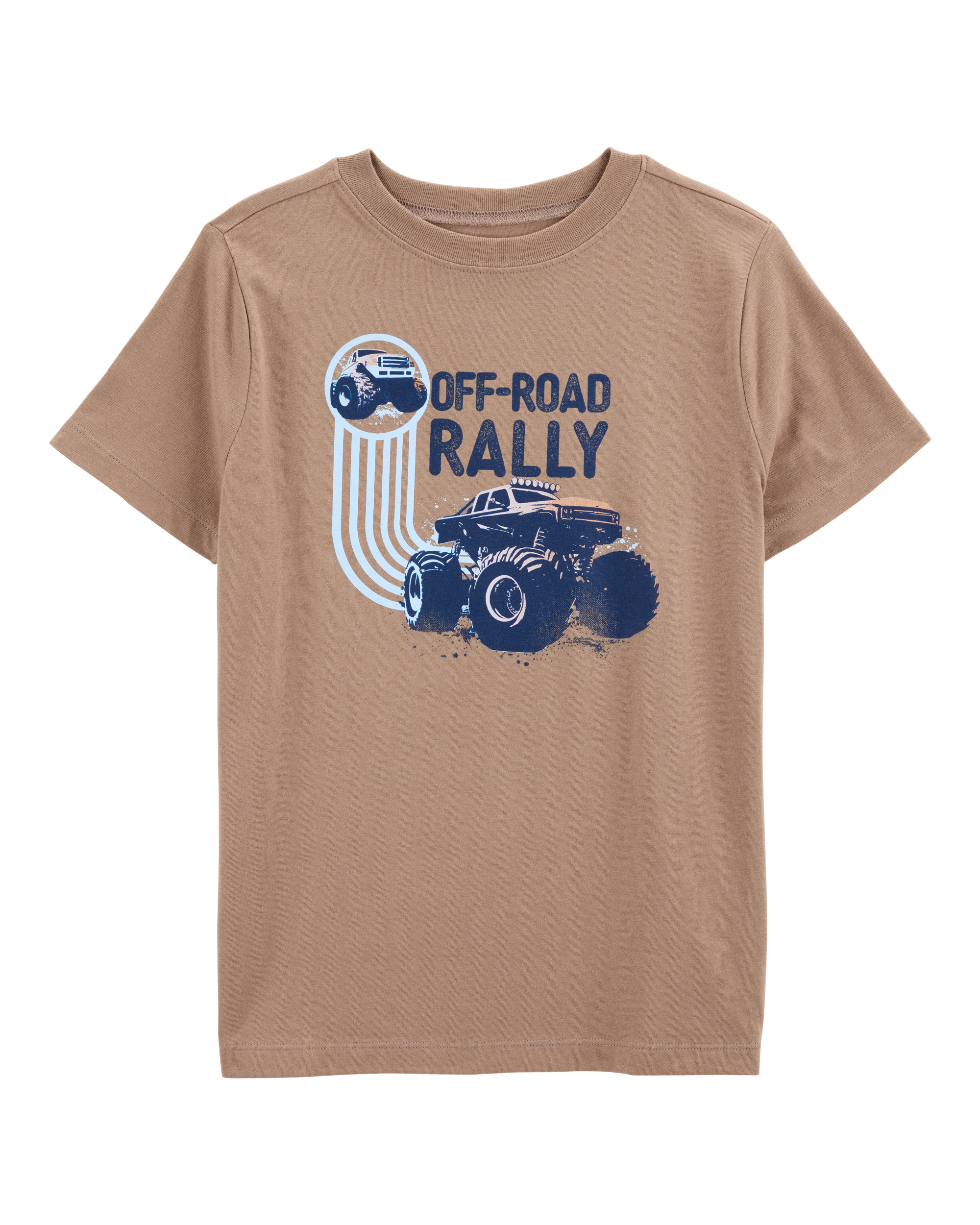 Kid Off-Road Rally Short-Sleeve Graphic Tee - Brown