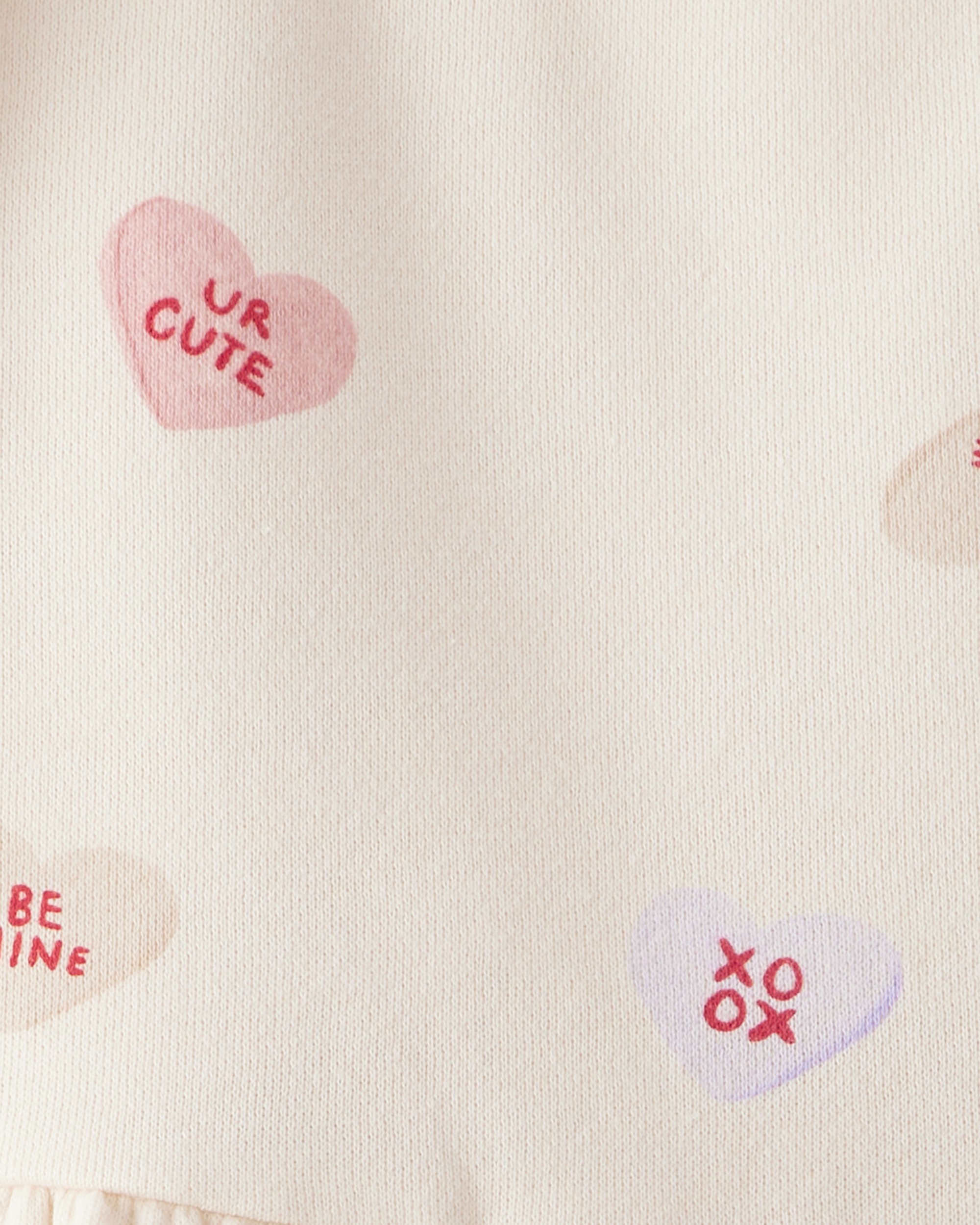 Toddler Girl Valentine's Day Heart Dress - Ivory