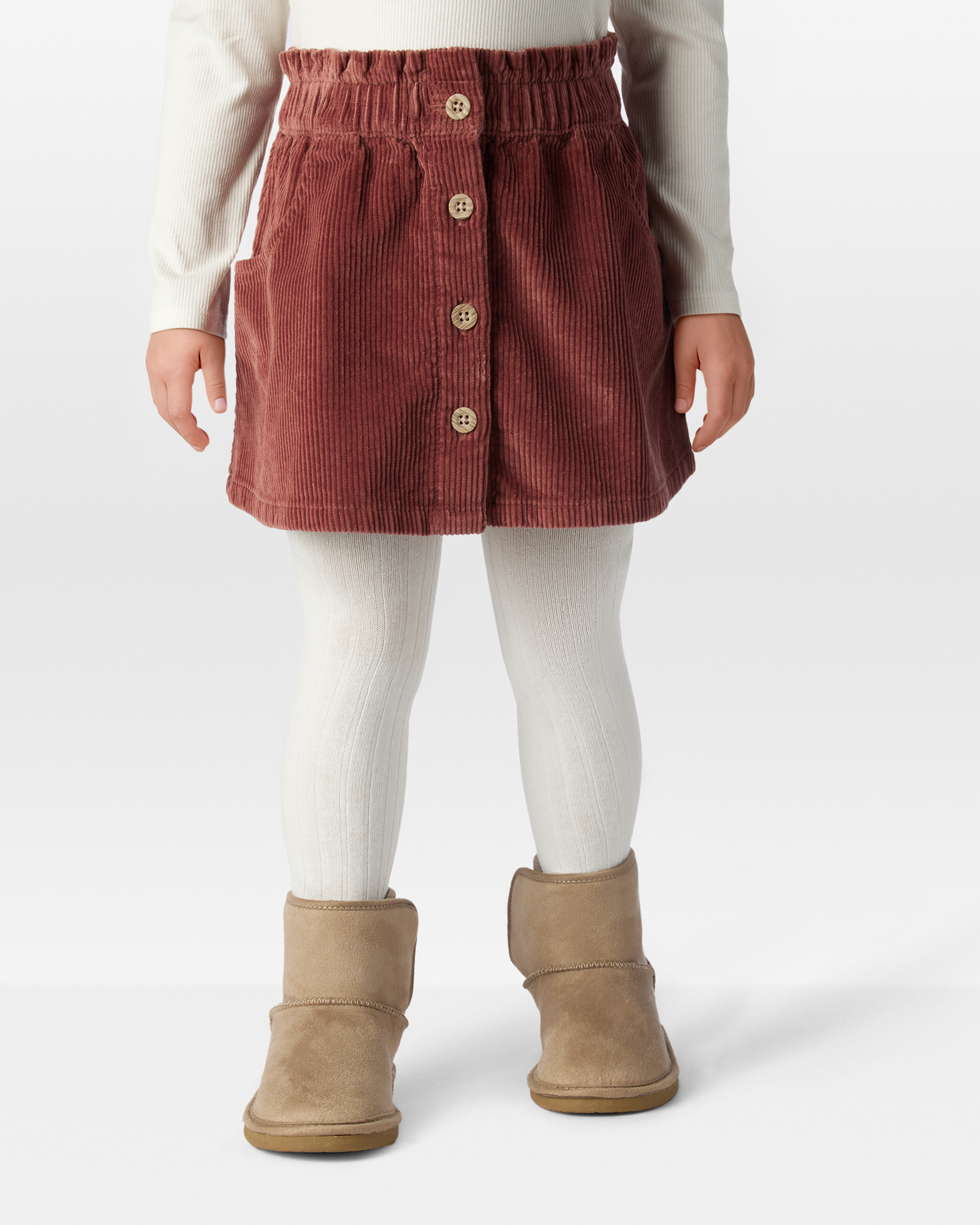 Toddler Girl Organic Cotton Corduroy Skirt