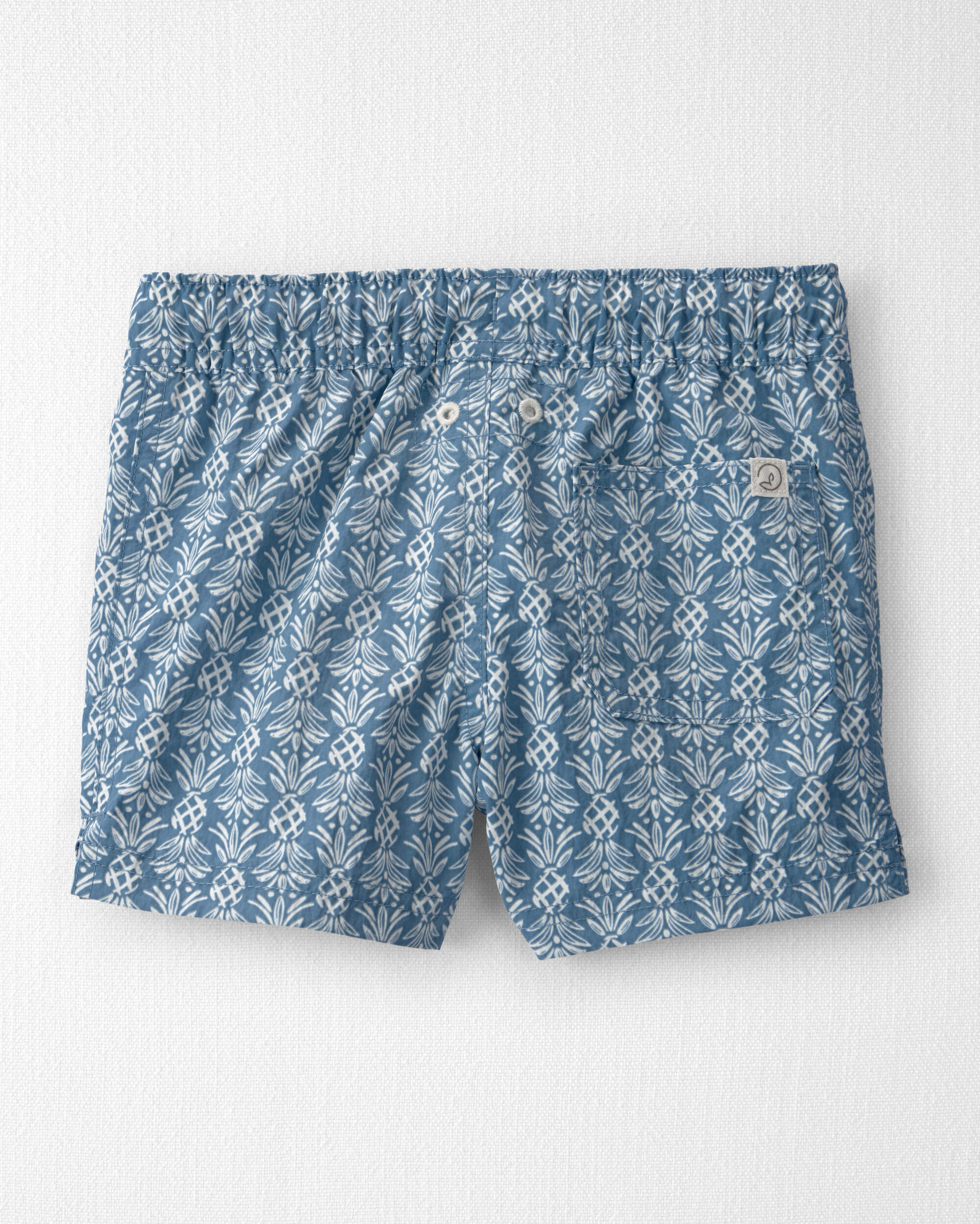 Toddler Boy Recycled Swim Trunks Bloom Lagoon Print