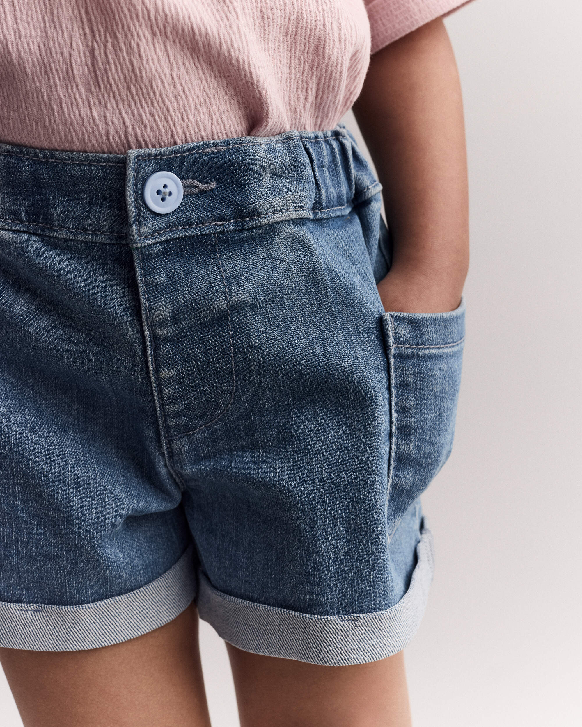 Toddler Girl Mom Short Denim