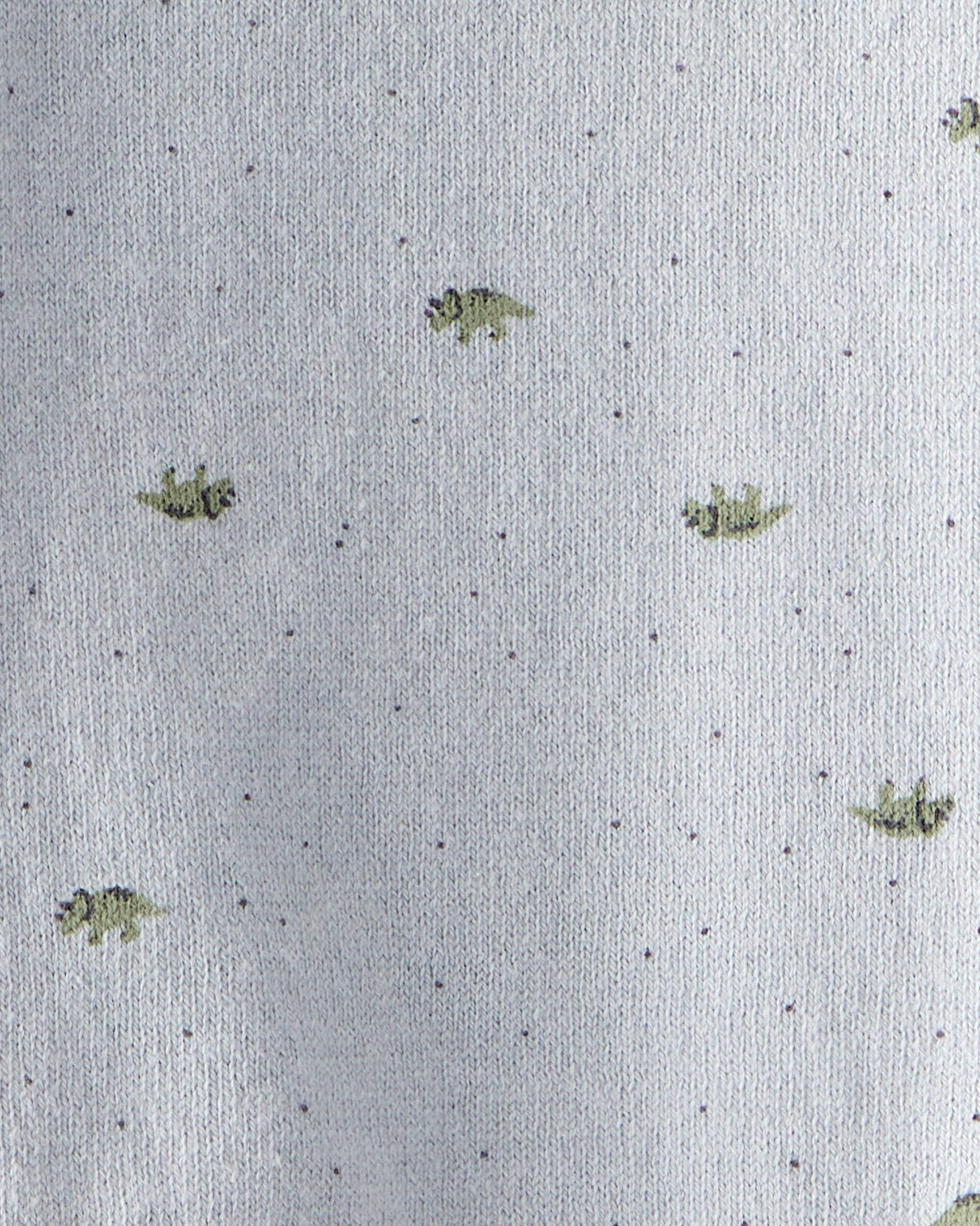 Baby Boy Dinosaur Print Cotton Long-Sleeve Tee & Pant Set - Blue