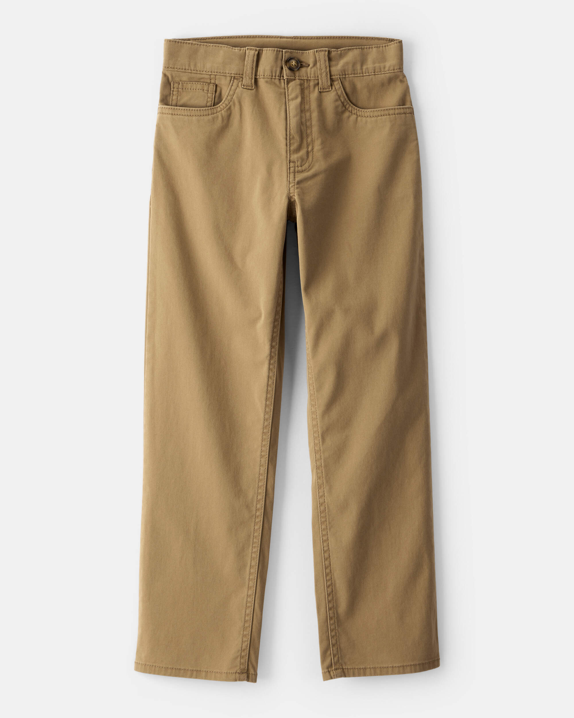Boys Cotton Chino Pants - Khaki