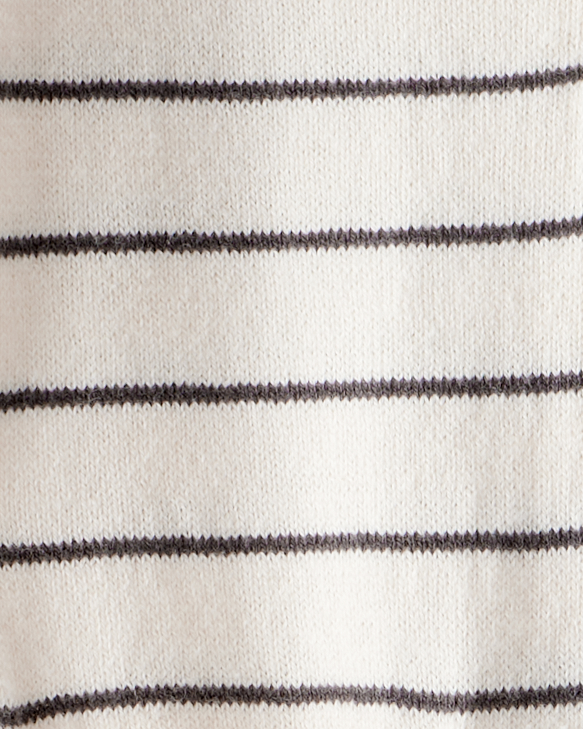 Baby Boy Striped Cotton Long-Sleeve Jumpsuit - White