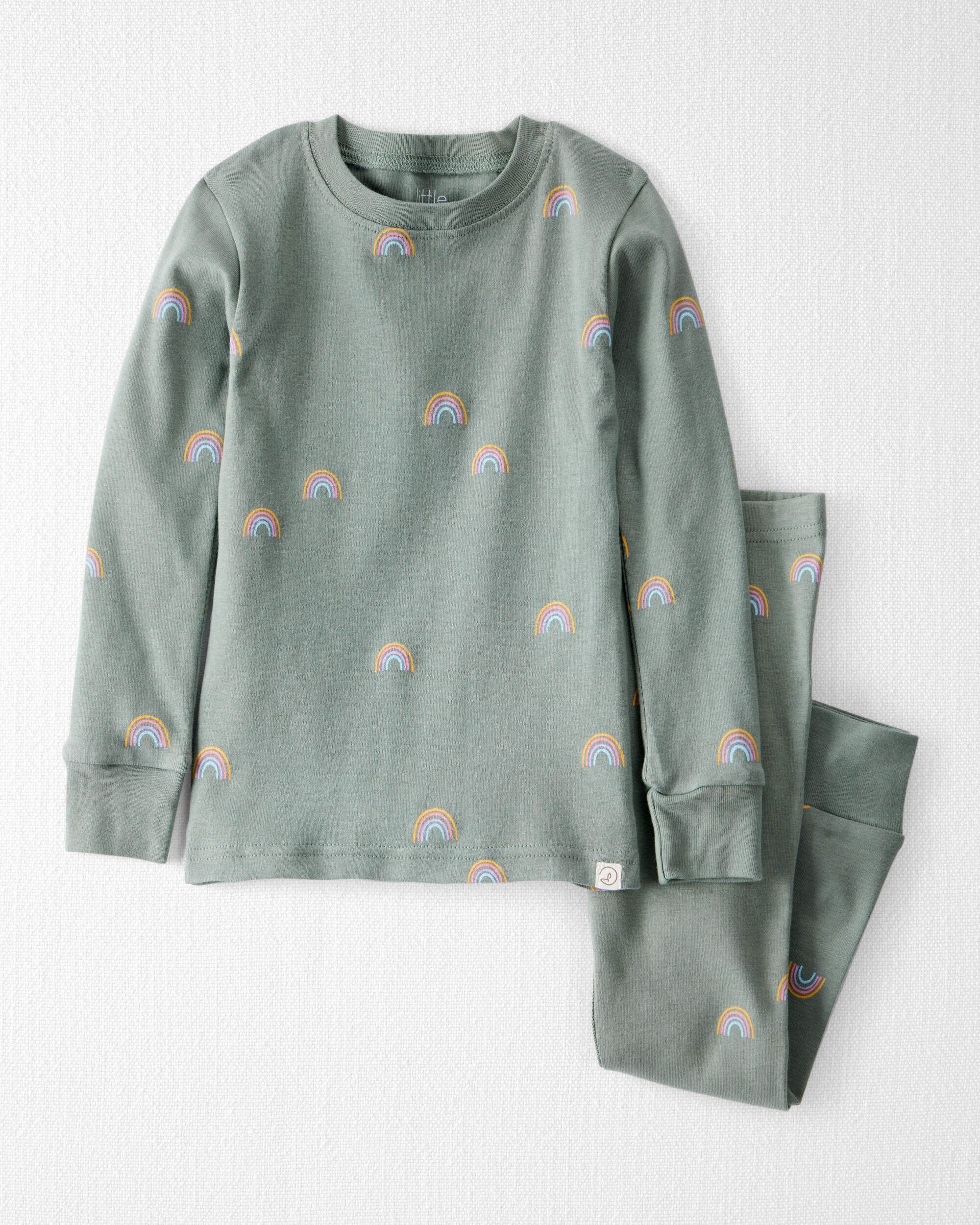 Toddler Organic Cotton Pyjamas Magical Rainbow Print