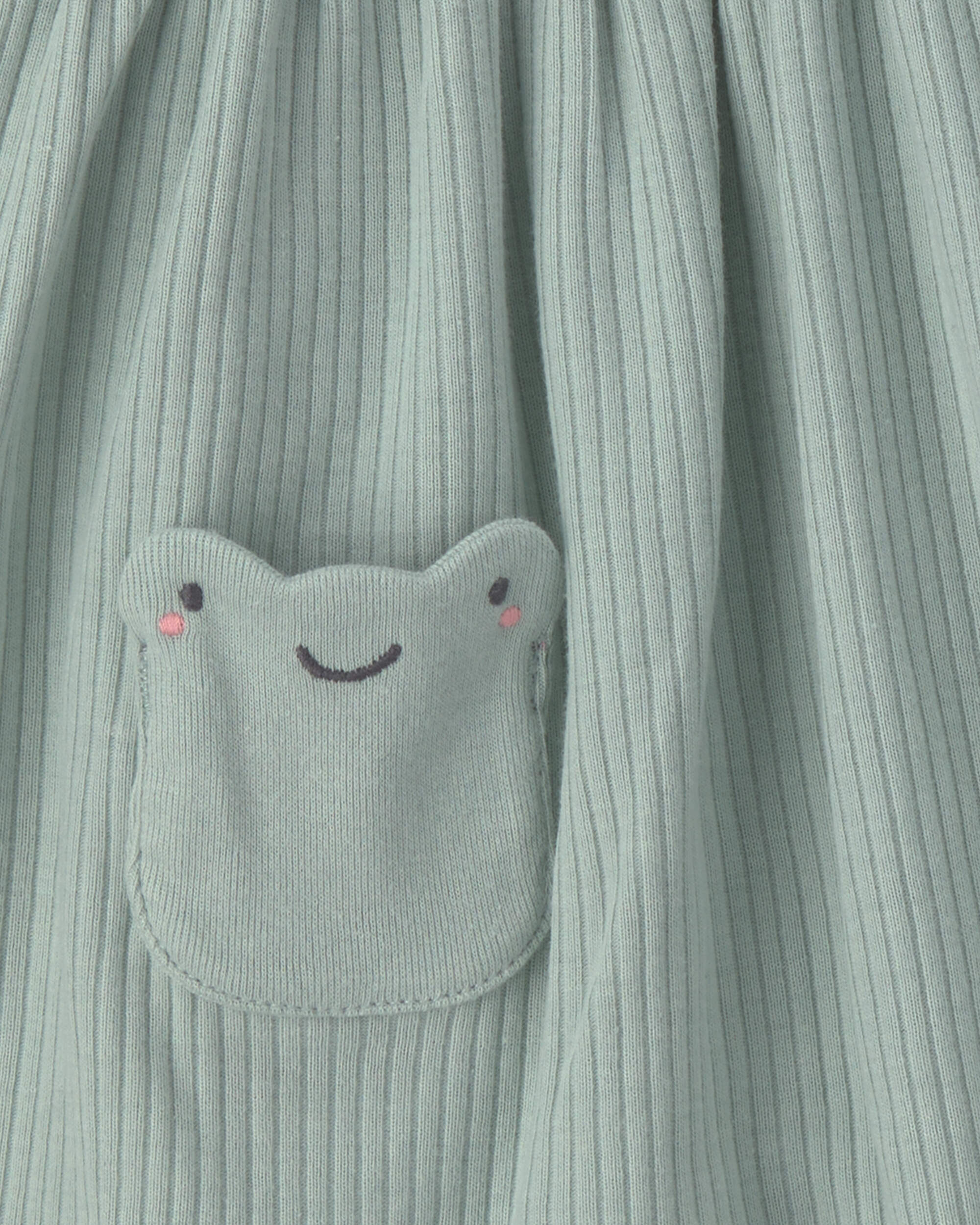 Baby Girl 2-Pack Frog Short-Sleeve Dresses - Green