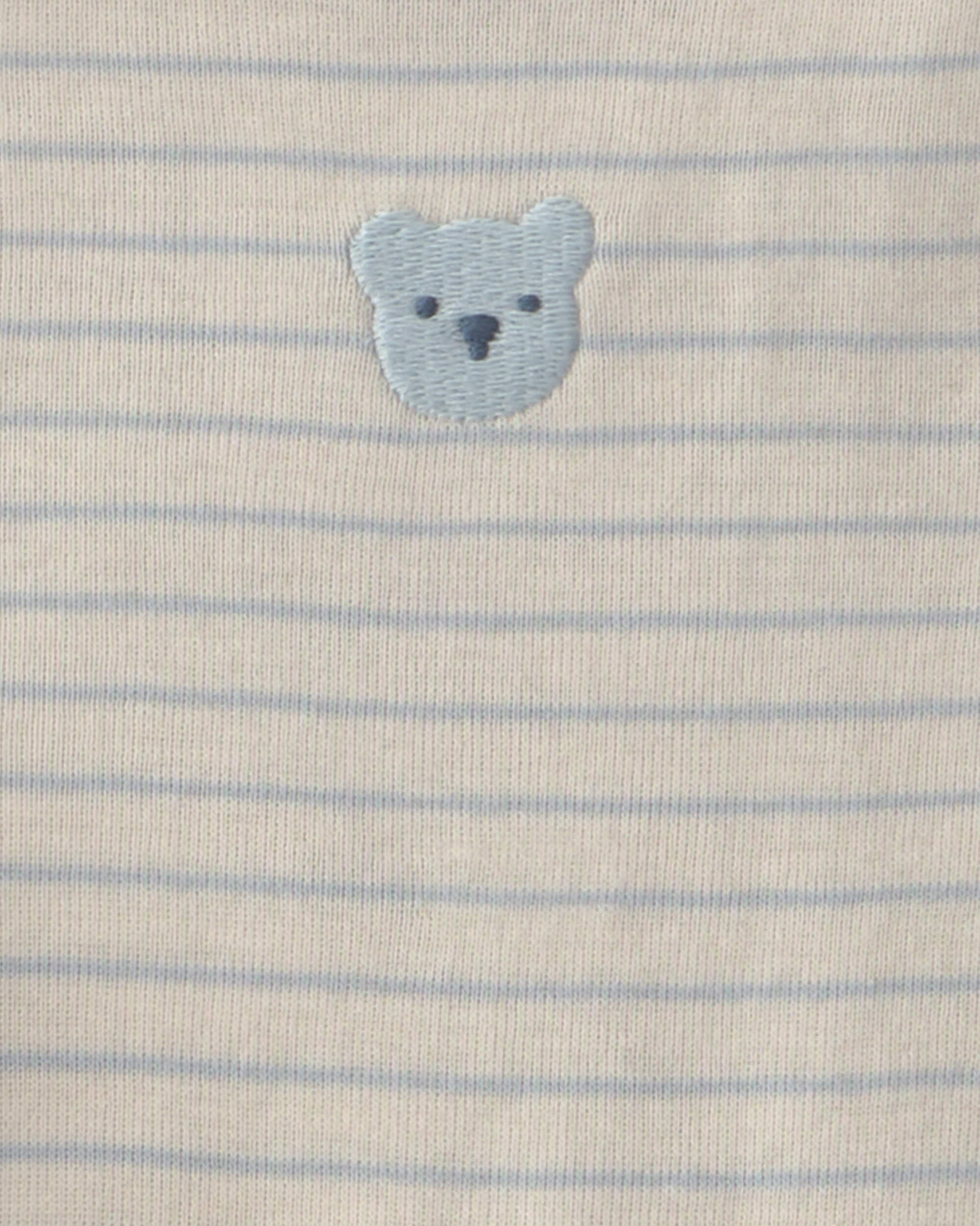 Baby 3-Piece Bear Terry Short-Sleeve Layering Set - Blue