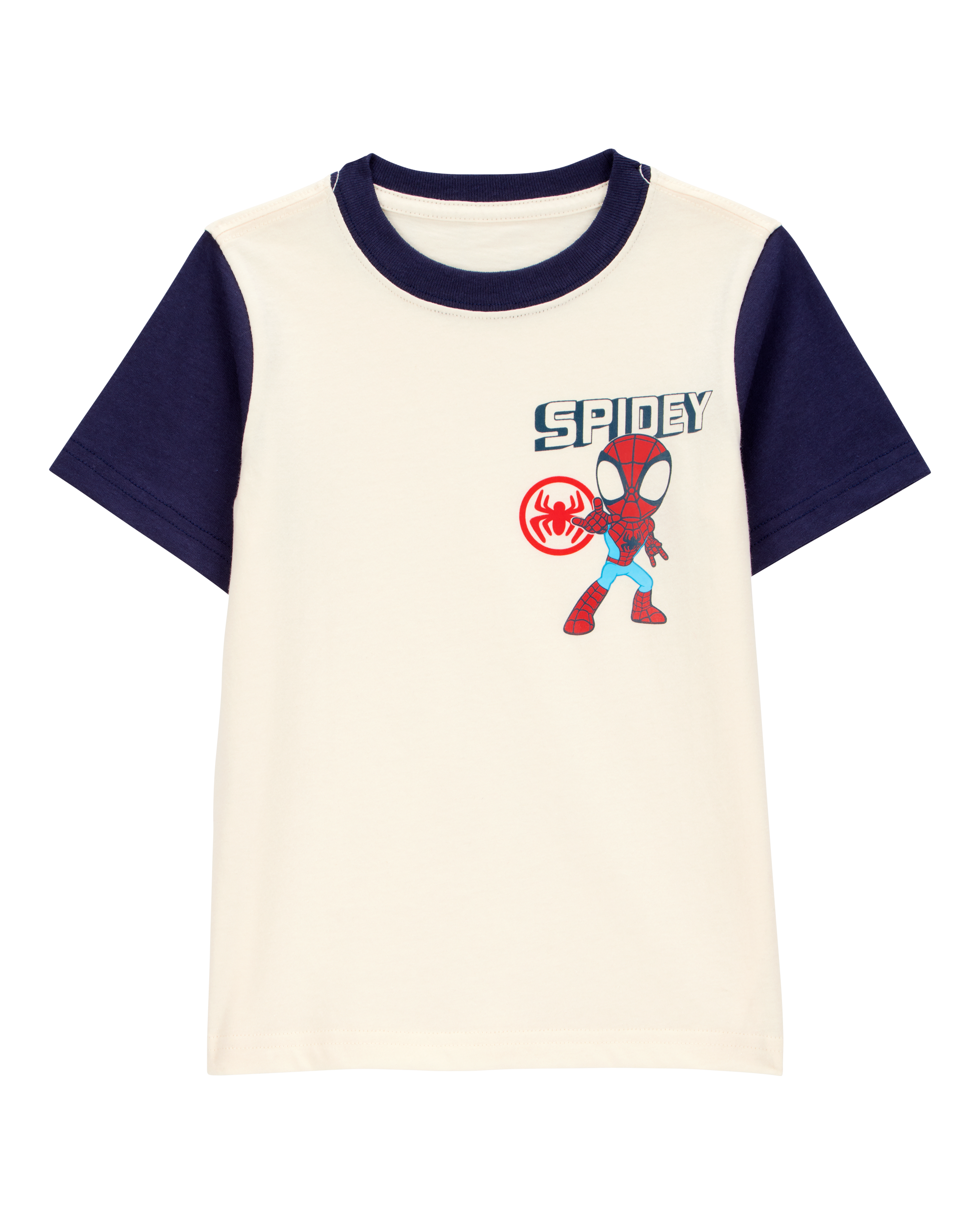 Toddler Marvel™ Spider-Man Short-Sleeve Graphic Tee - Cream