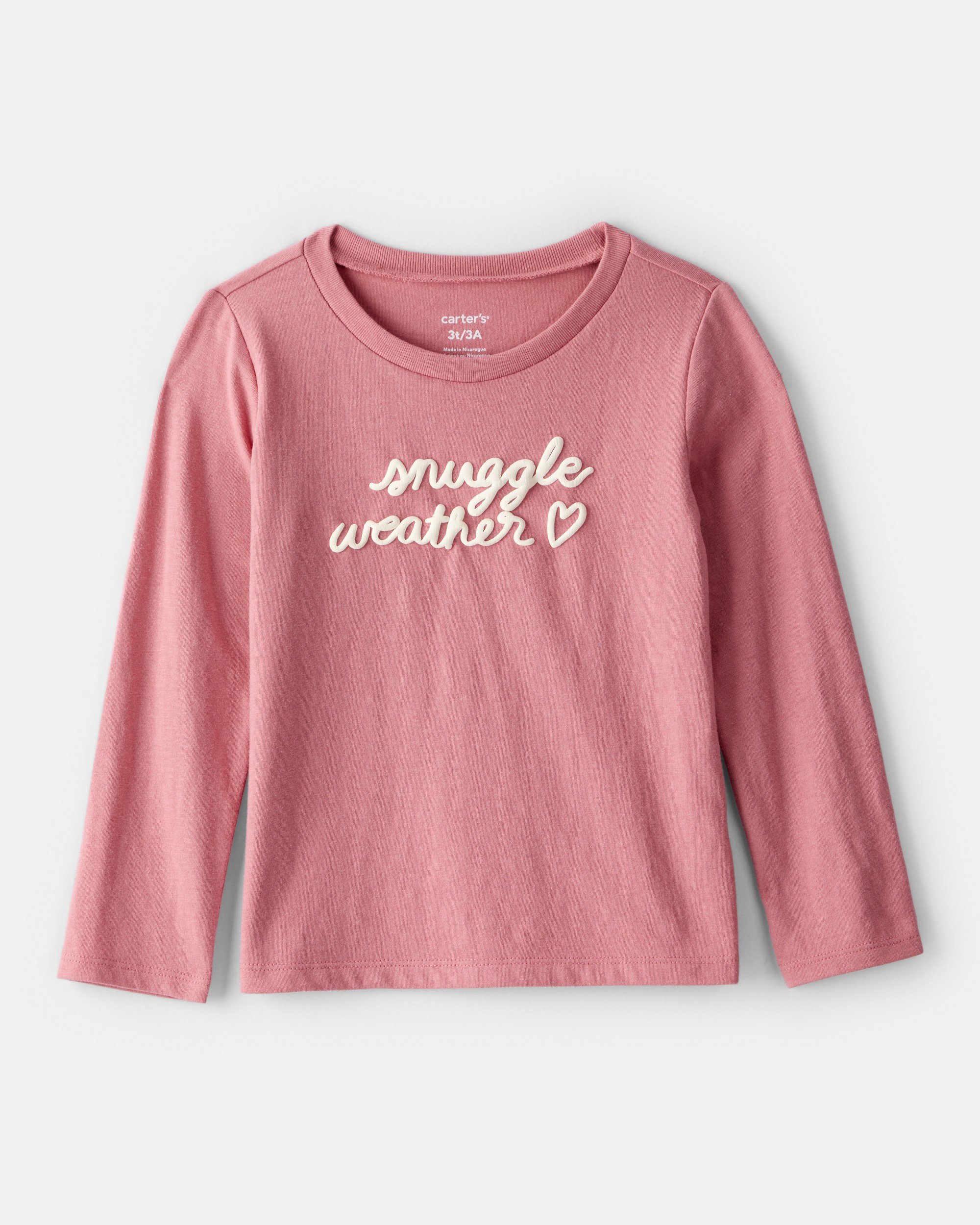 Toddler Girl Snuggle Weather Long-Sleeve Graphic Tee - Pink