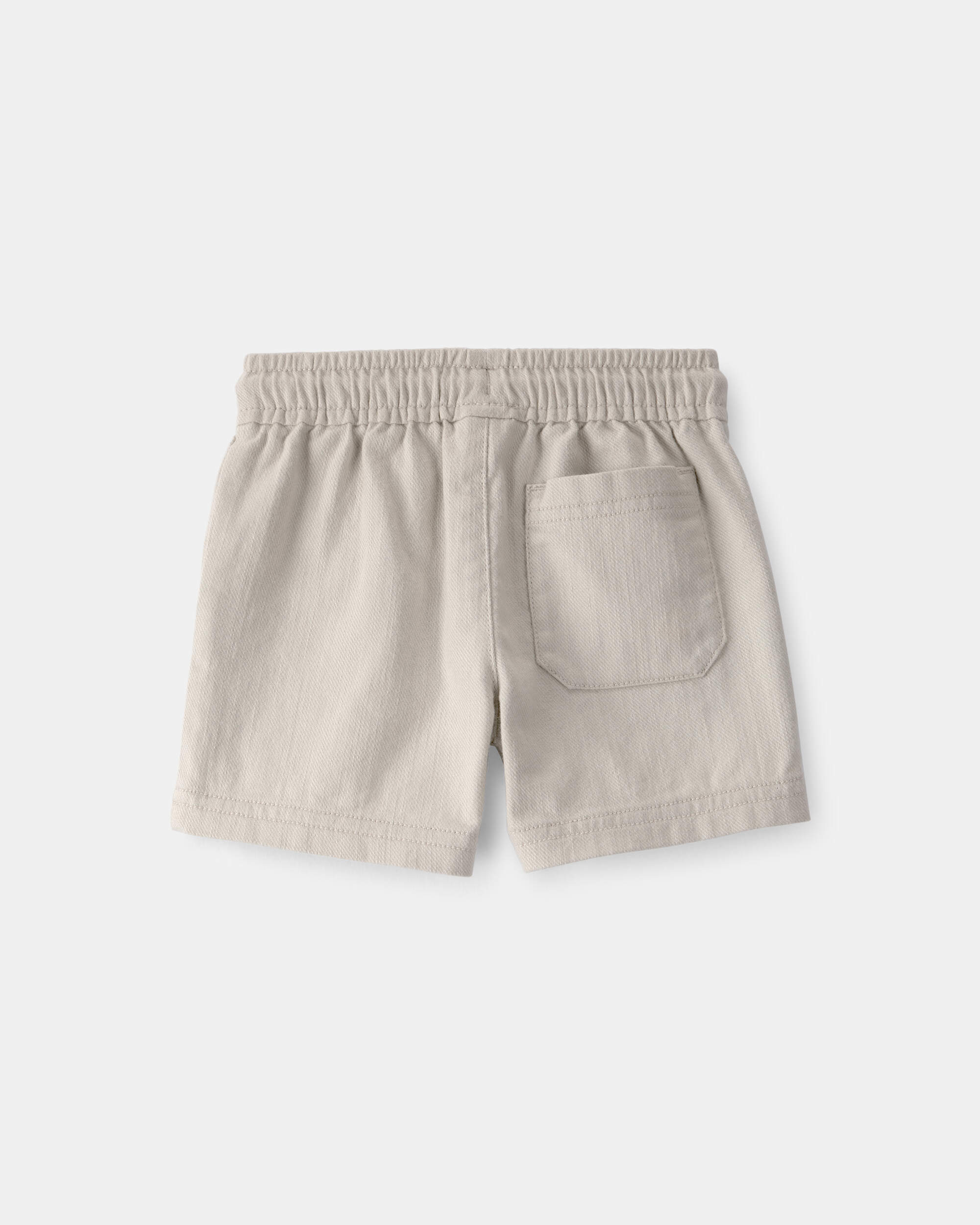 Baby Boy Twill Shorts - Light Khaki