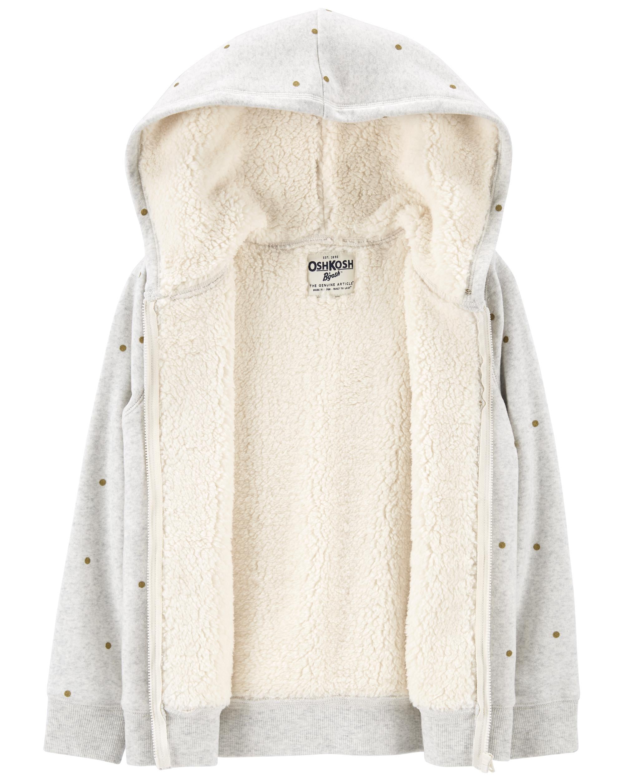 Shearling cheap lined hoodie