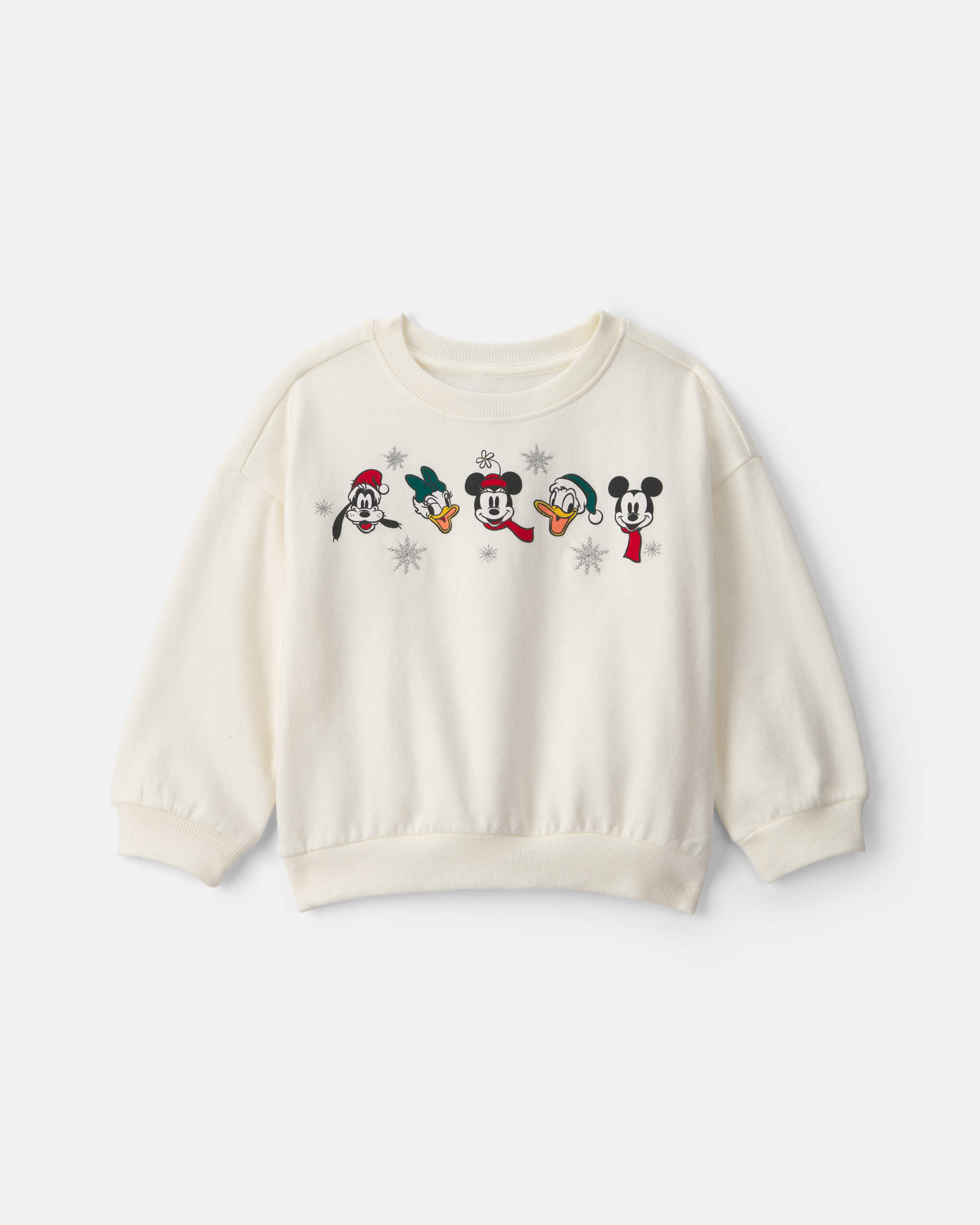 Toddler Girl Disney© Mickey Pullover Sweatshirt - Cream