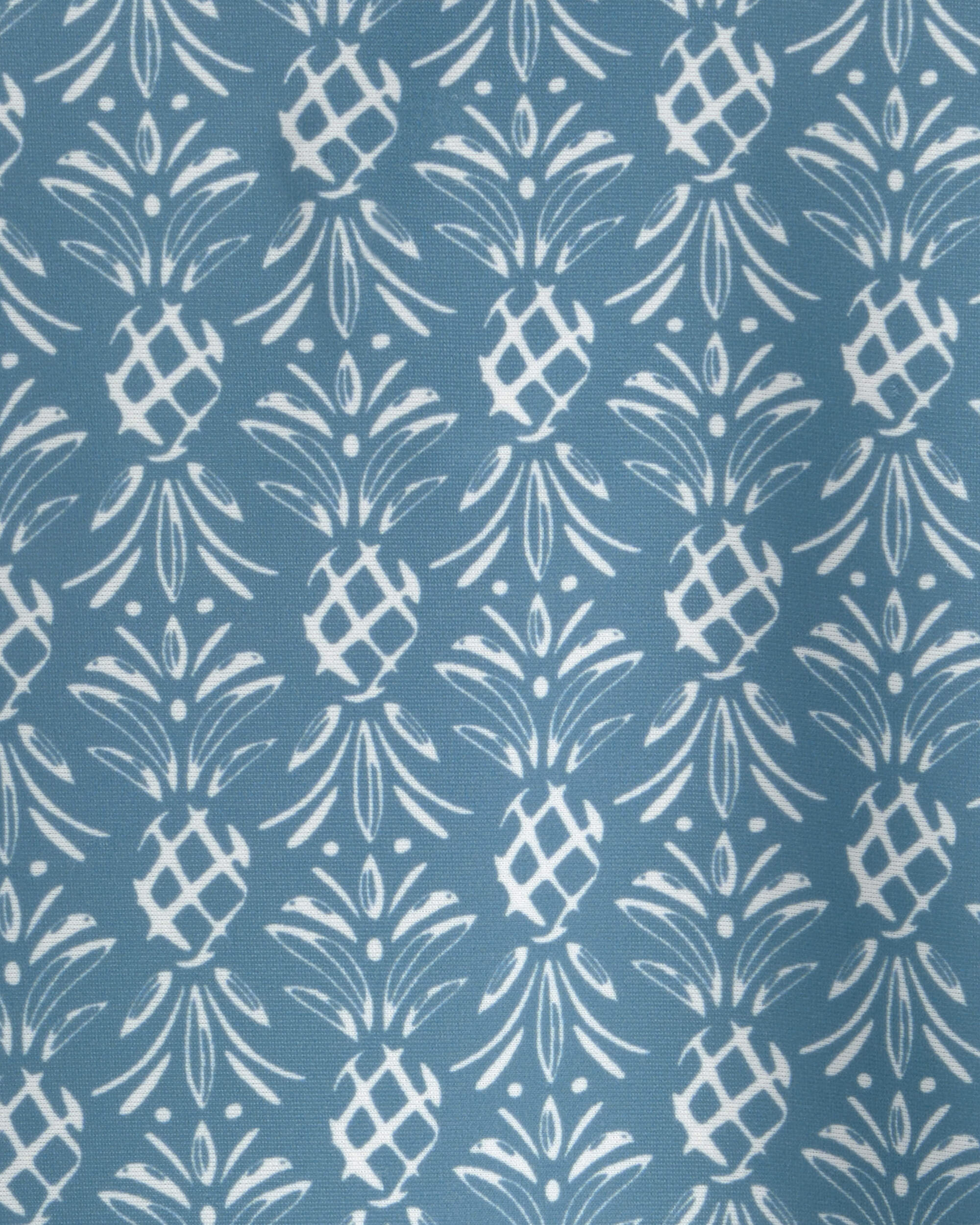 Baby Girl Recycled Long-Sleeve Rashguard Swimsuit Bloom Lagoon Print