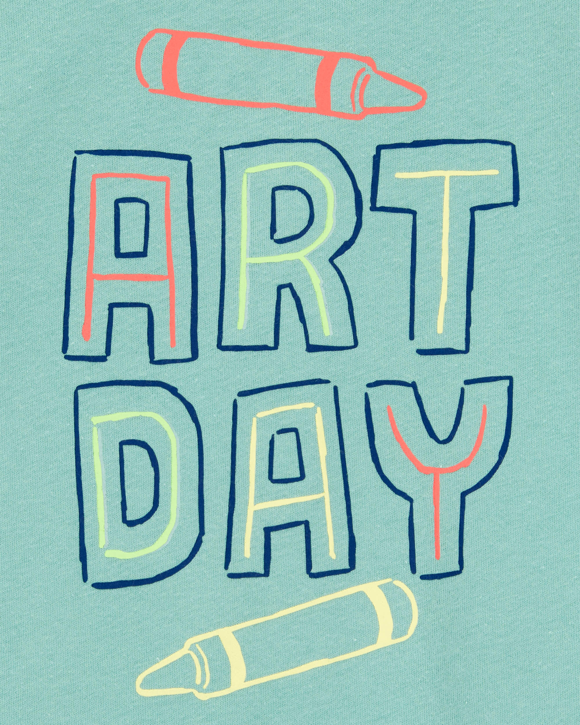Toddler Boy Art Day Short-Sleeve Graphic Tee - Teal